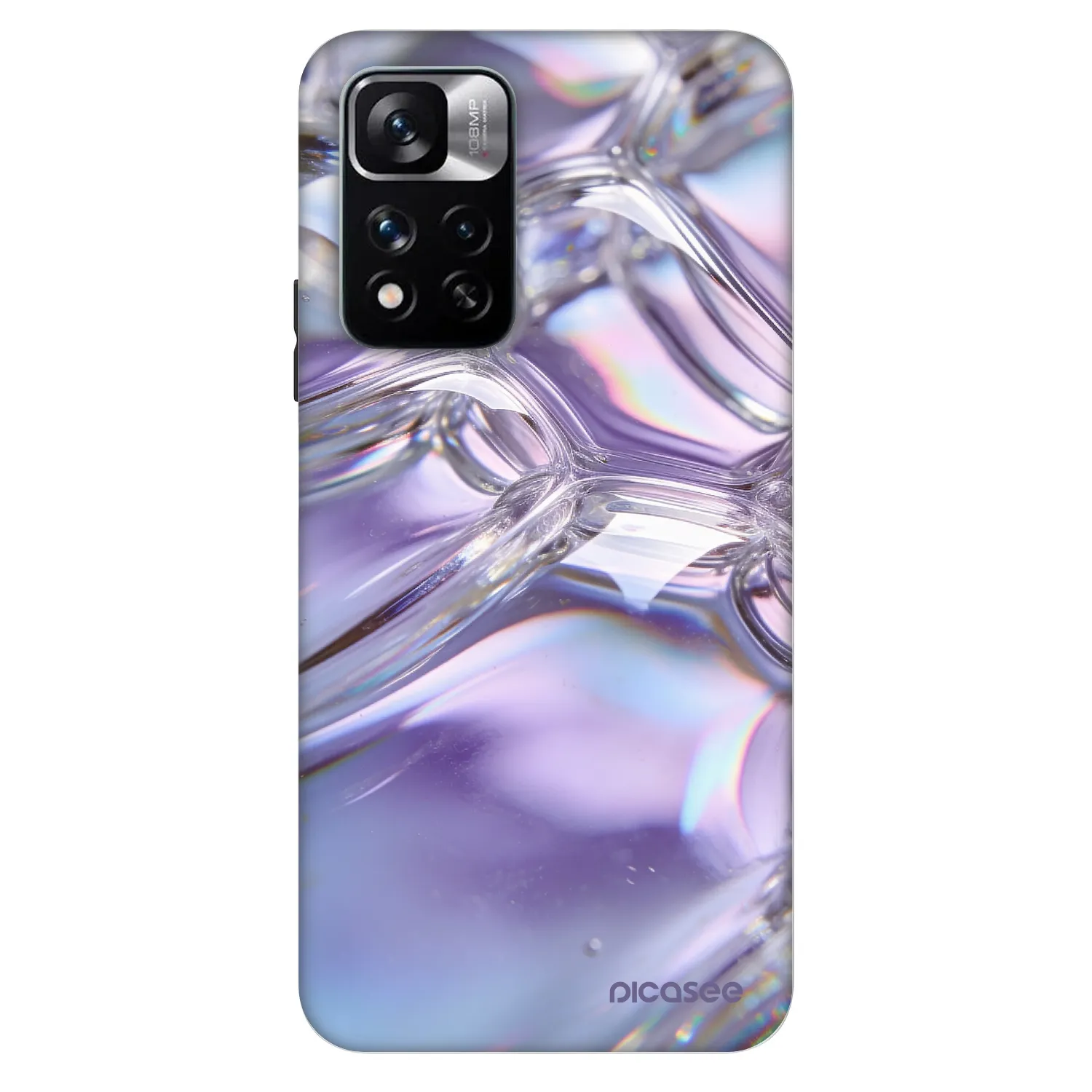 Picasee Fashion Case pentru Xiaomi Redmi Note 11 Pro 5G - Iridescent bubbles