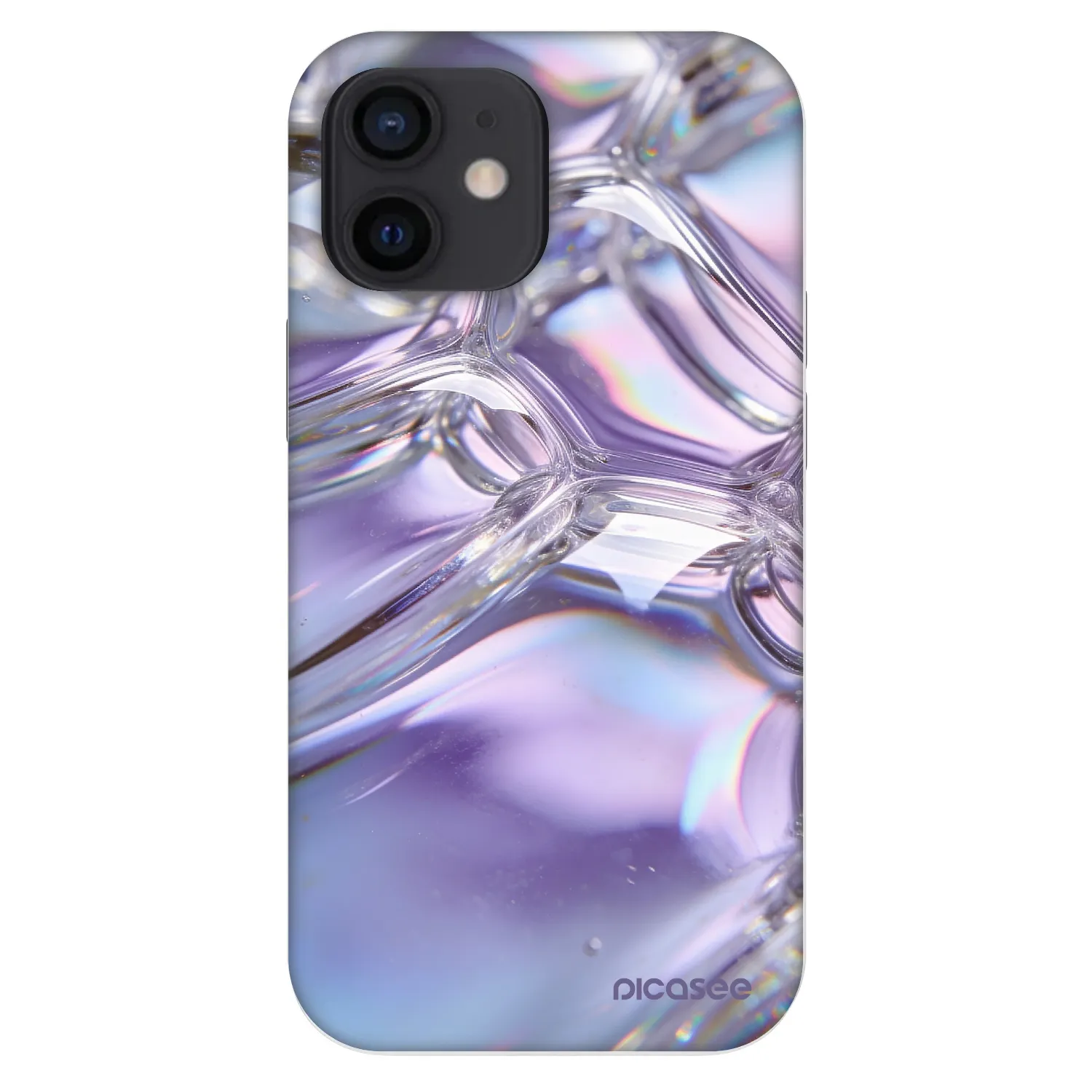 Picasee Fashion Case pentru Apple iPhone 12 mini - Iridescent bubbles