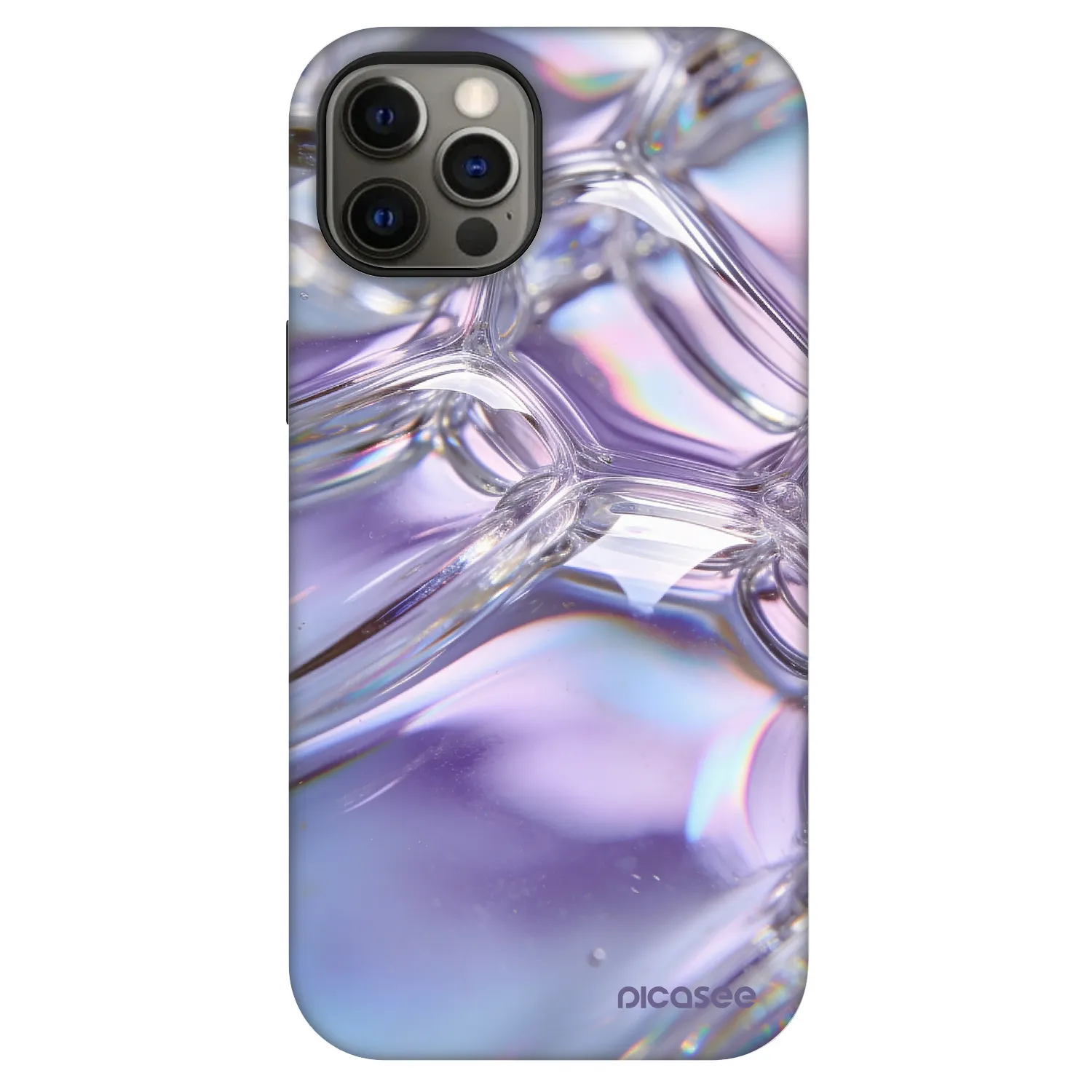 Picasee Fashion Case MagSafe pentru Apple iPhone 12 - Iridescent bubbles