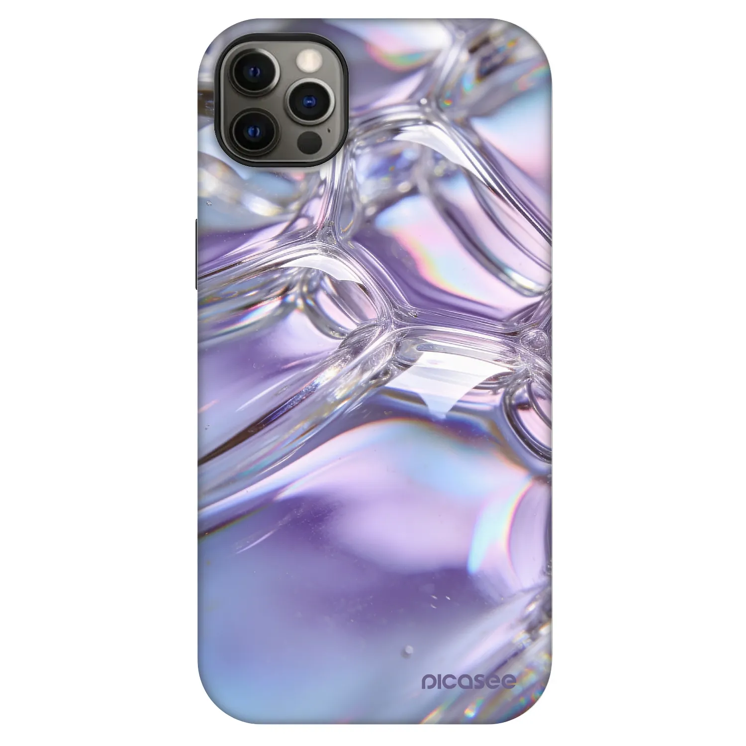 Picasee Fashion Case MagSafe pentru Apple iPhone 12 Pro Max - Iridescent bubbles