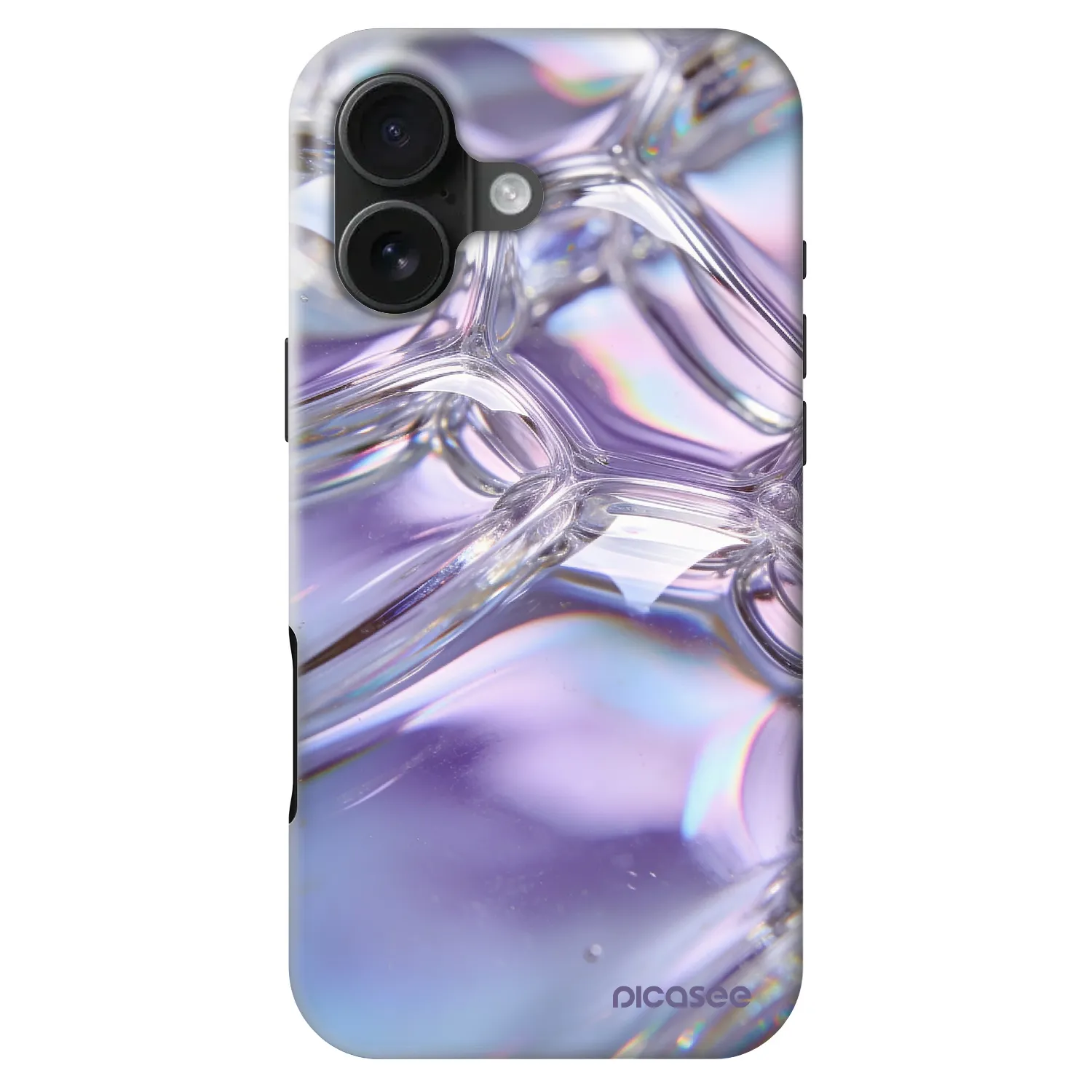 Picasee Fashion Case MagSafe pentru Apple iPhone 16 - Iridescent bubbles