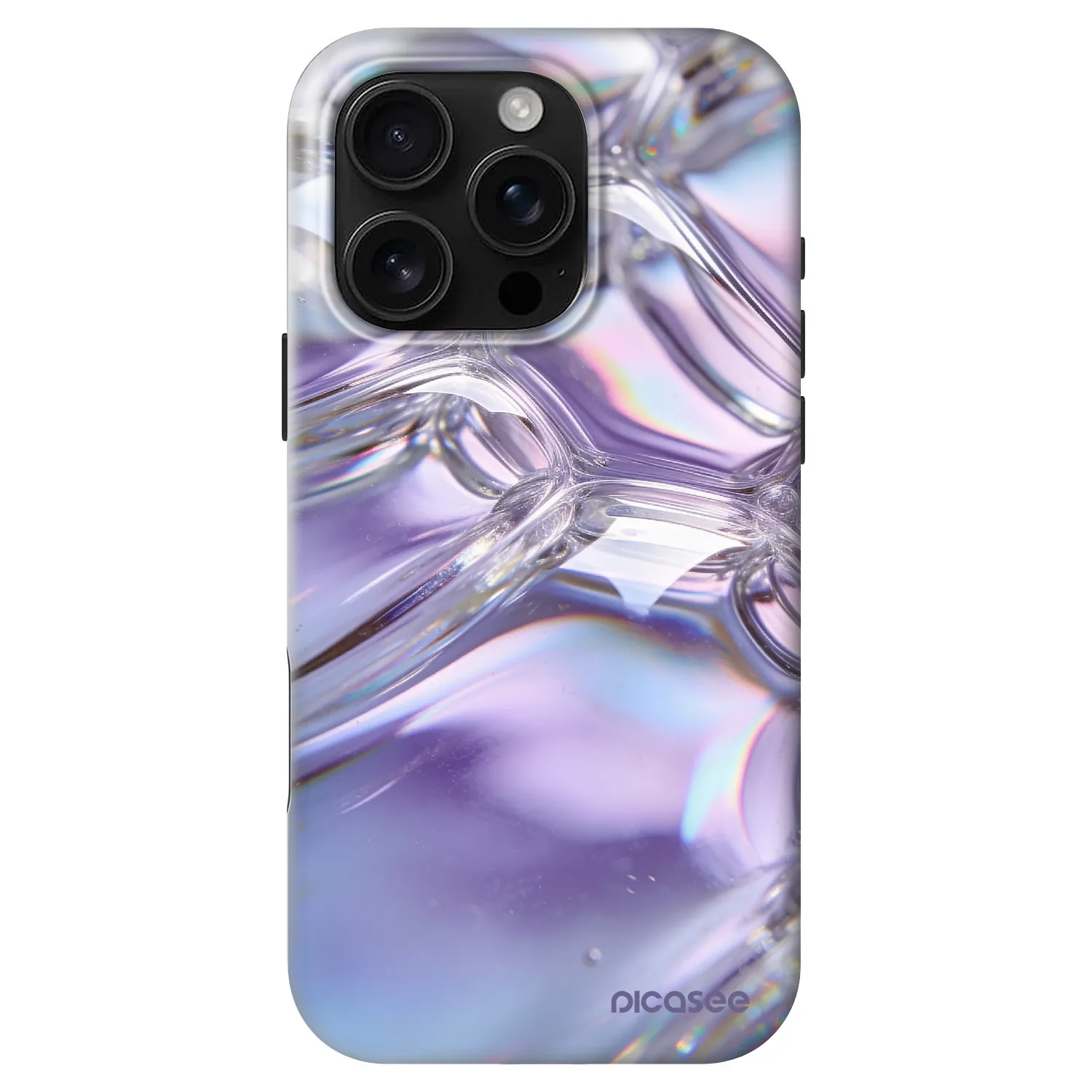 Picasee Fashion Case MagSafe pentru Apple iPhone 16 Pro - Iridescent bubbles