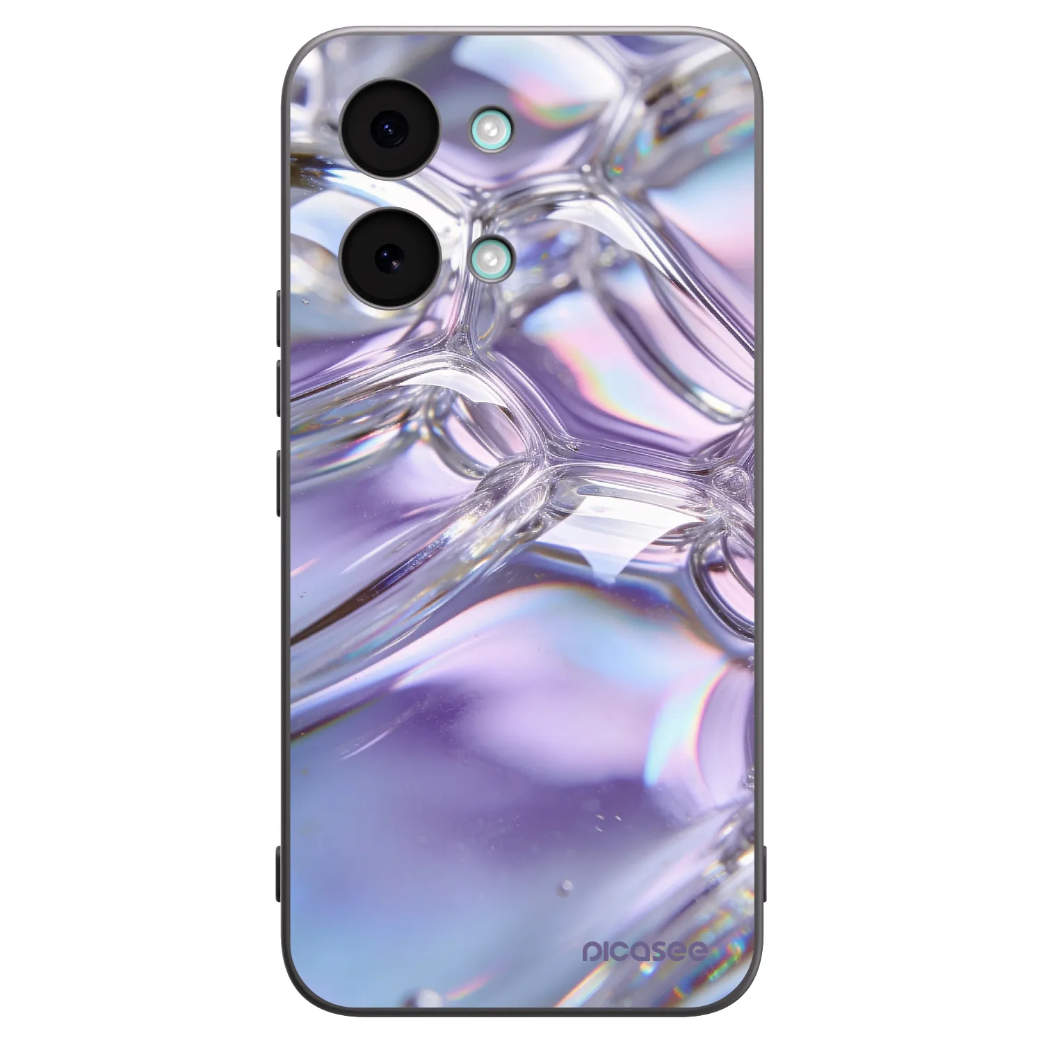Picasee husă neagră din silicon pentru Xiaomi Poco X8 Pro Max - Iridescent bubbles