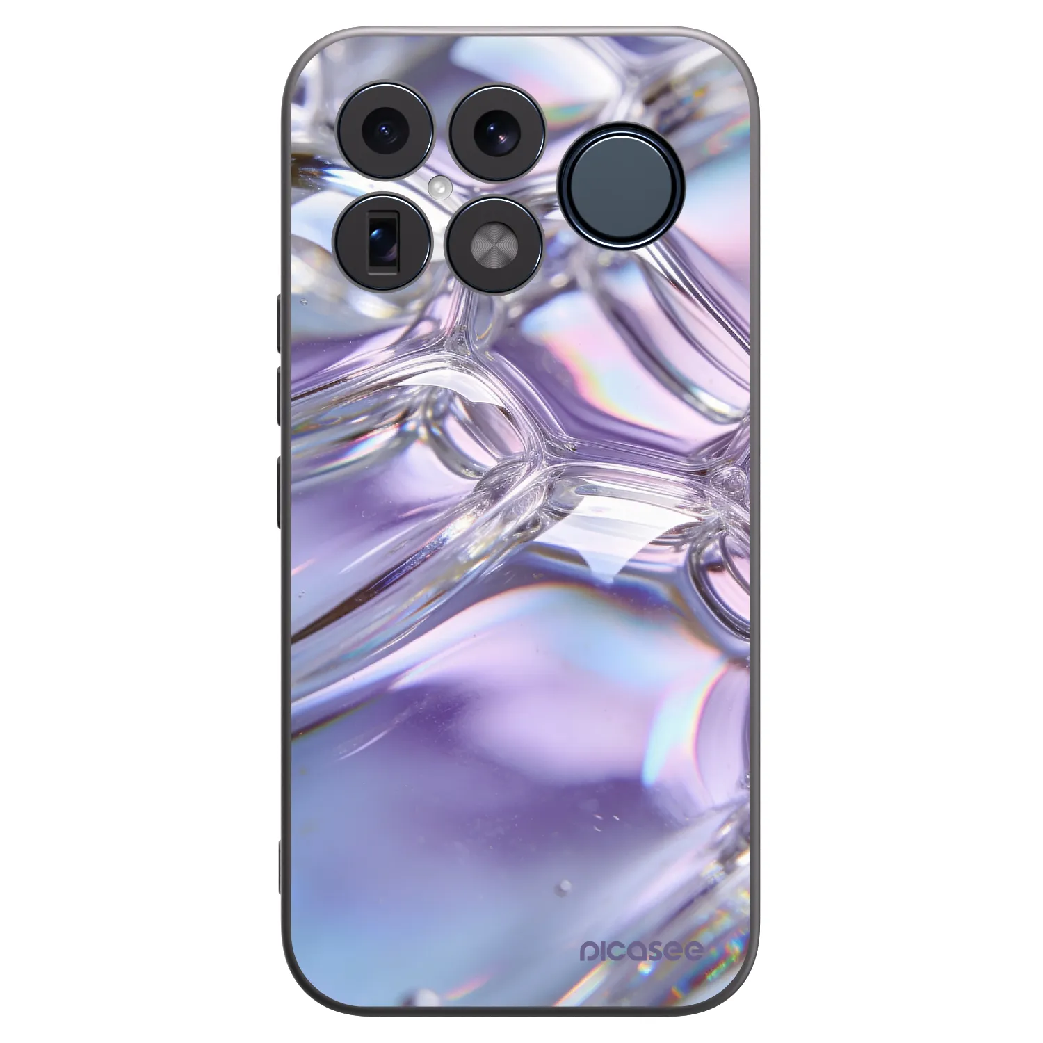 Picasee husă neagră din silicon pentru Xiaomi Poco F8 Ultra - Iridescent bubbles