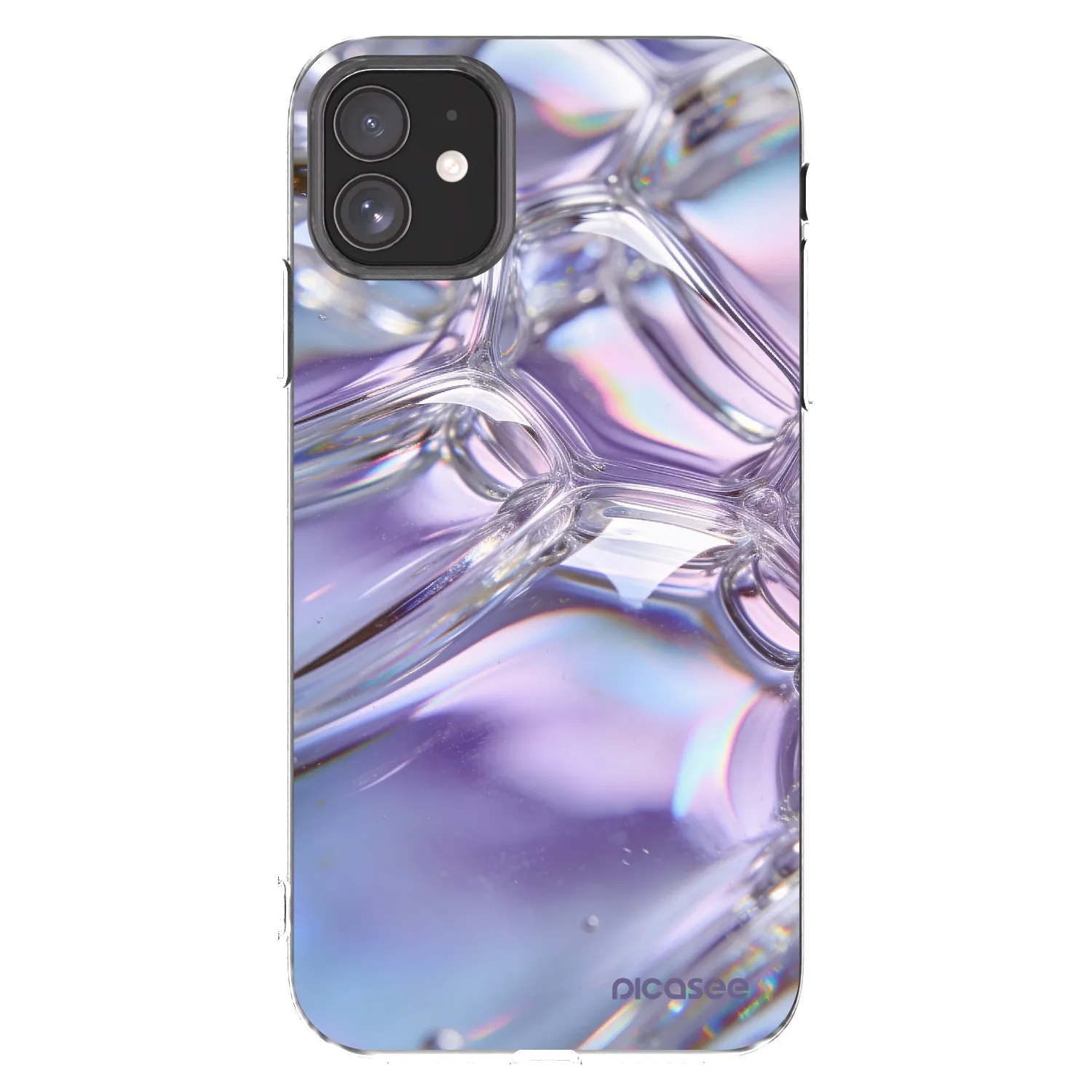 Picasee husă transparentă din silicon pentru Apple iPhone 11 - Iridescent bubbles