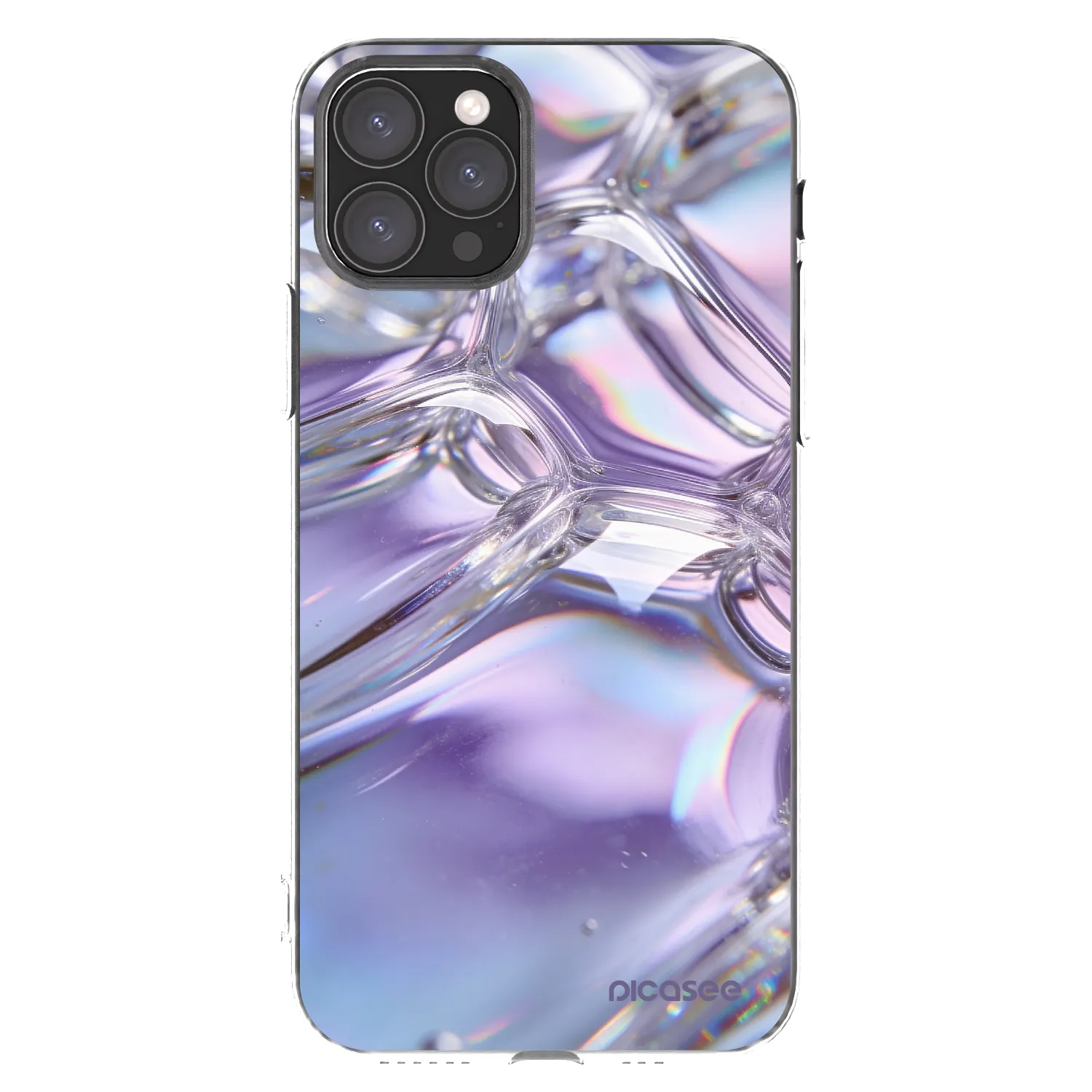 Picasee husă transparentă din silicon pentru Apple iPhone 11 Pro - Iridescent bubbles