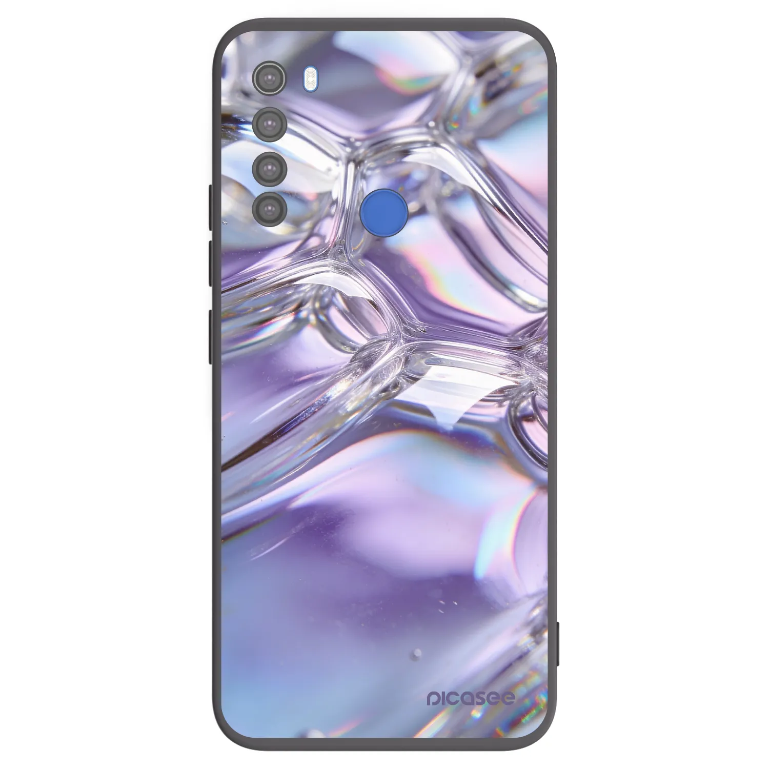 Picasee husă neagră din silicon pentru Xiaomi Redmi Note 8T - Iridescent bubbles