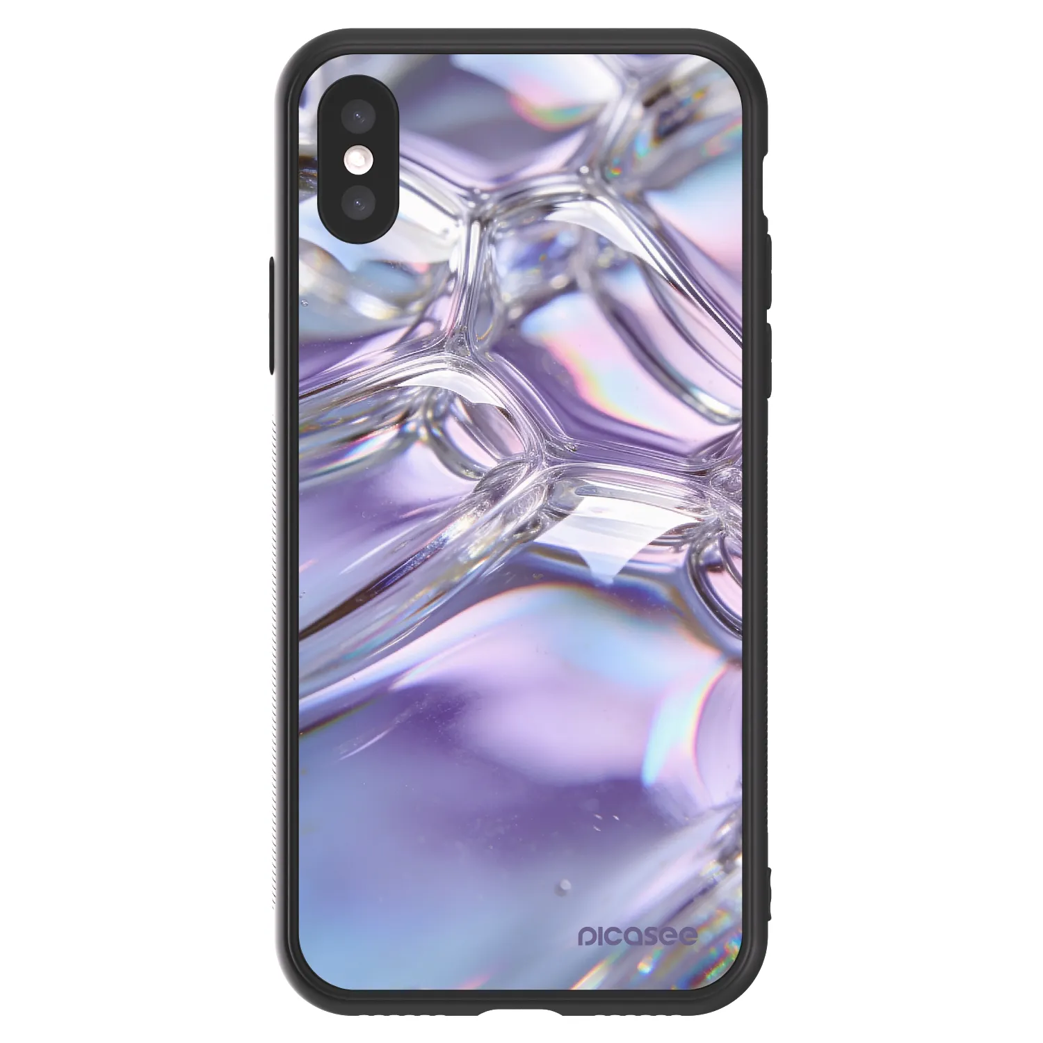 Picasee ULTIMATE CASE pentru Apple iPhone X/XS - Iridescent bubbles