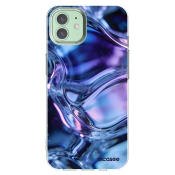 Picasee husă transparentă din silicon pentru Apple iPhone 12 - Iris liquid