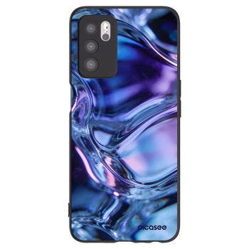Picasee husă neagră din silicon pentru OPPO A16s - Iris liquid