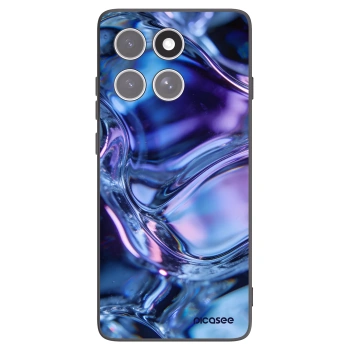 Picasee husă neagră din silicon pentru Motorola Edge 60 Pro - Iris liquid