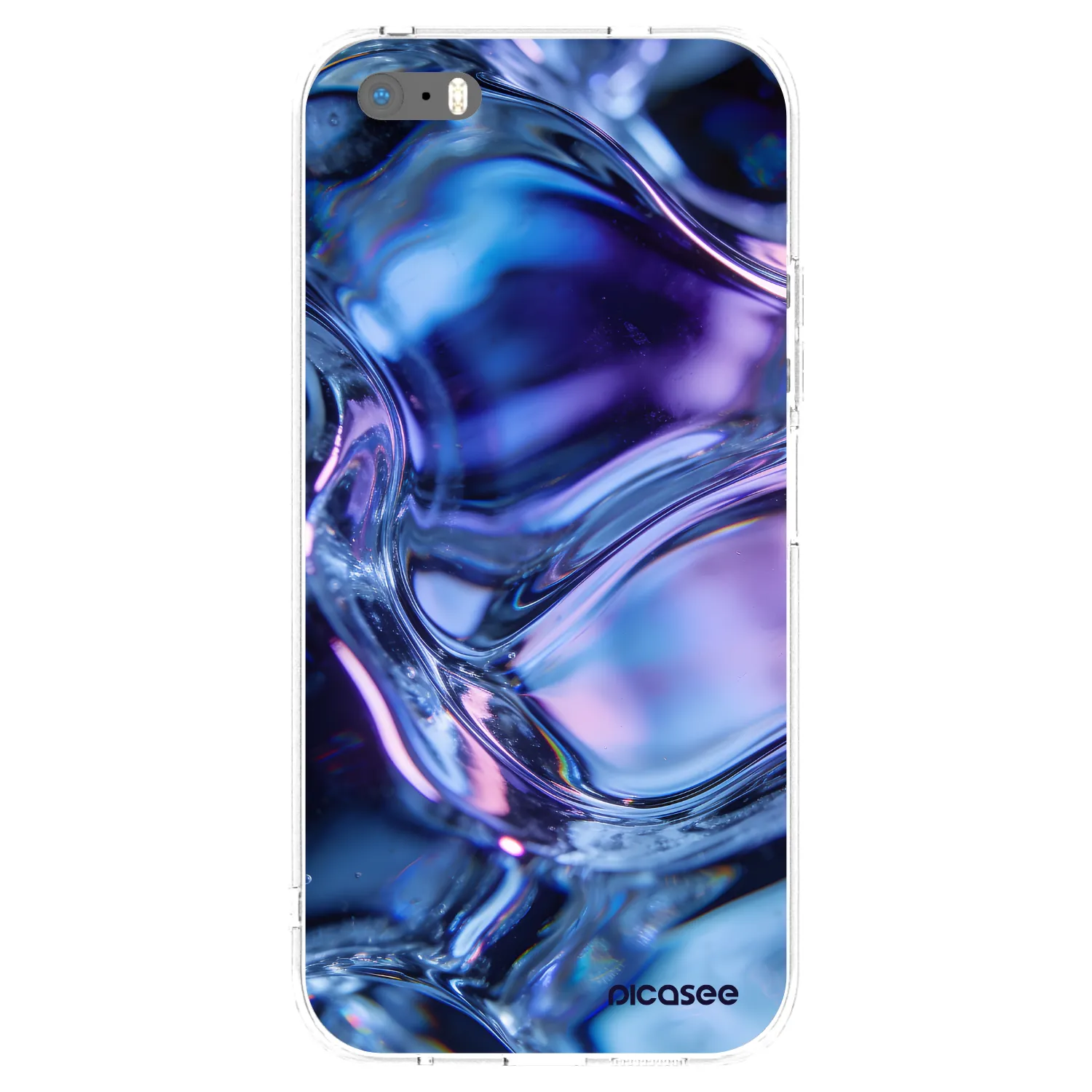 Picasee husă transparentă din silicon pentru Apple iPhone 5/5S/SE - Iris liquid