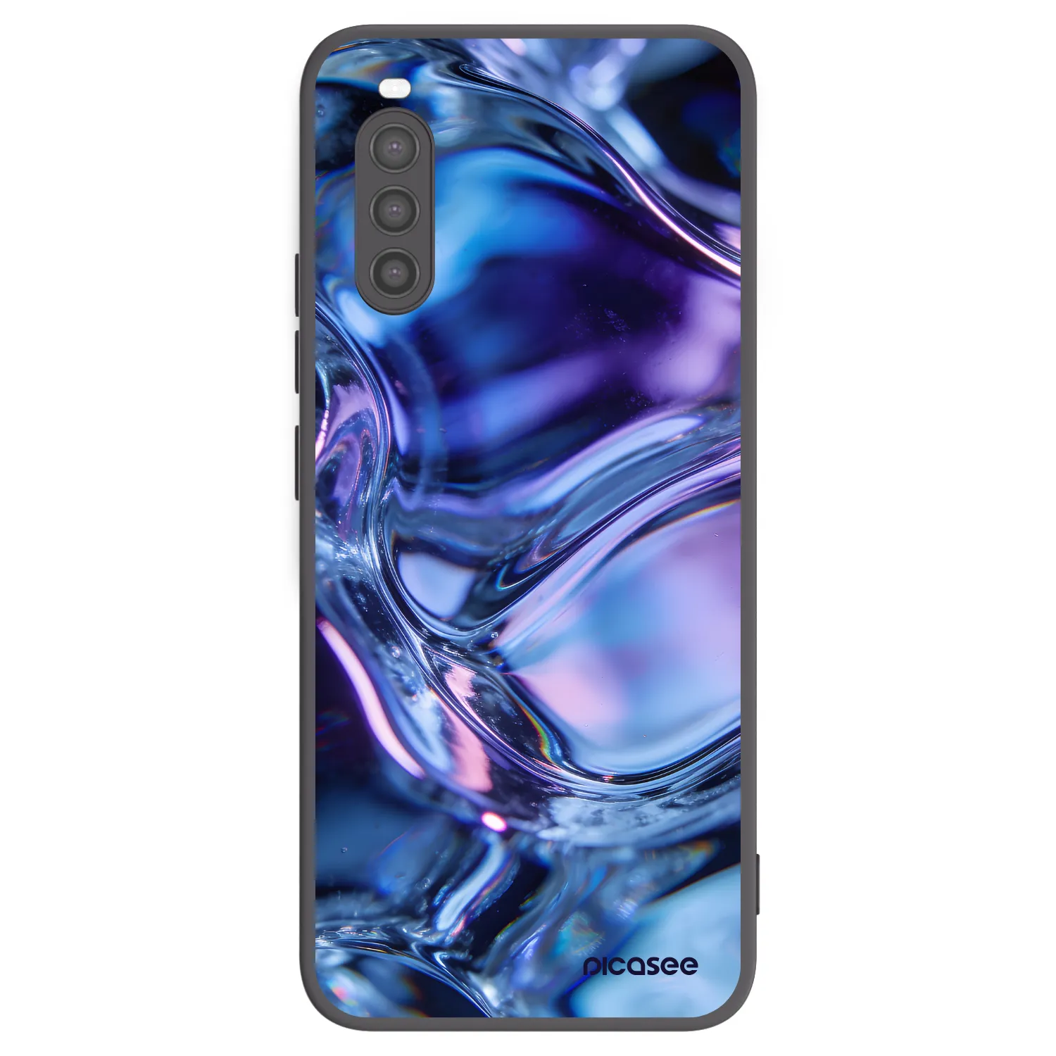 Picasee husă neagră din silicon pentru Sony Xperia 10 II - Iris liquid