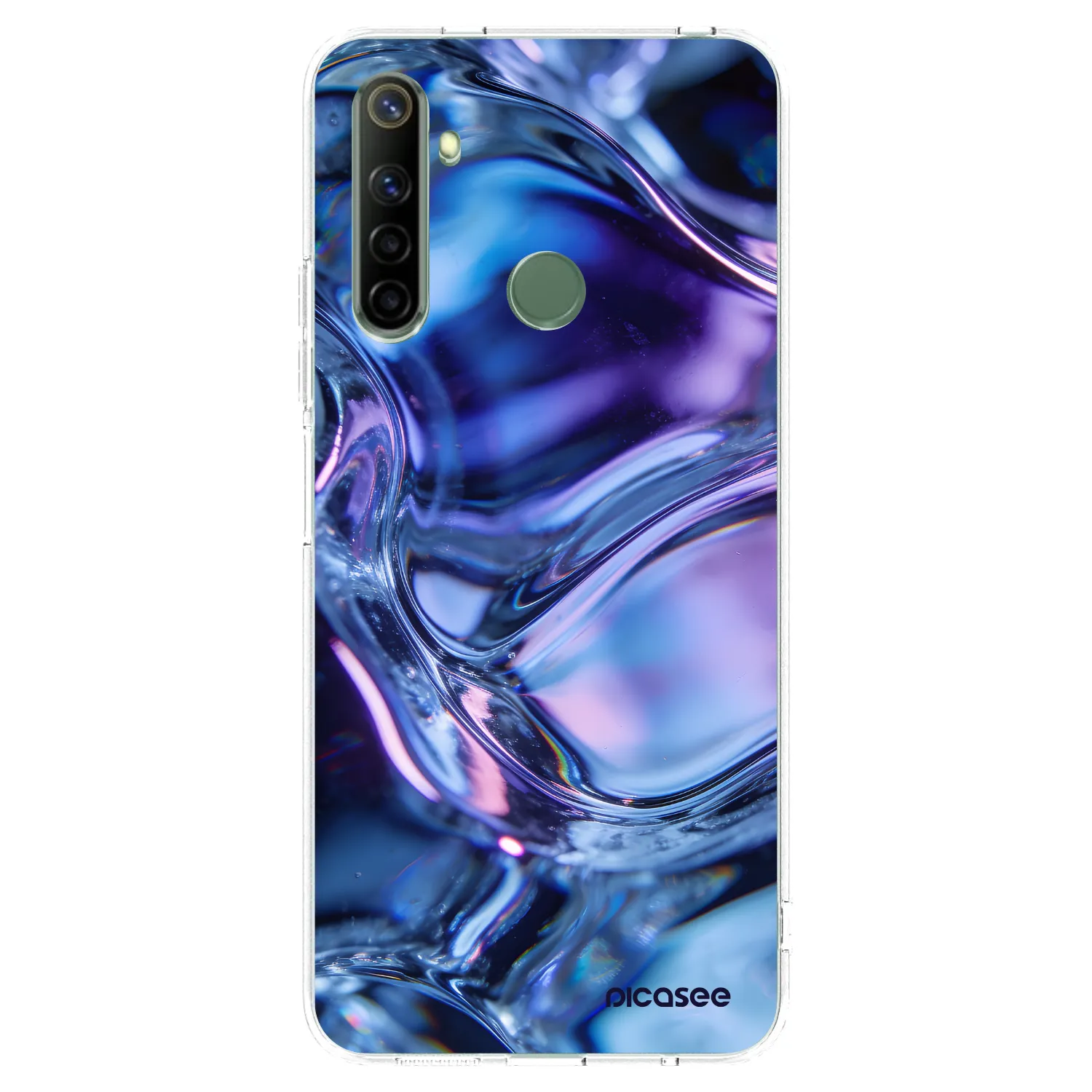 Picasee husă transparentă din silicon pentru Realme 6i - Iris liquid