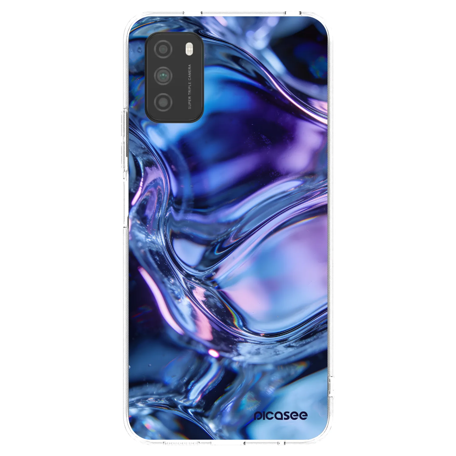 Picasee husă transparentă din silicon pentru Xiaomi Poco M3 - Iris liquid