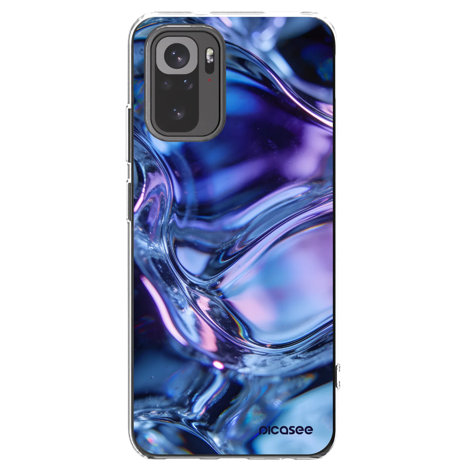 Picasee husă transparentă din silicon pentru Xiaomi Redmi Note 10 - Iris liquid