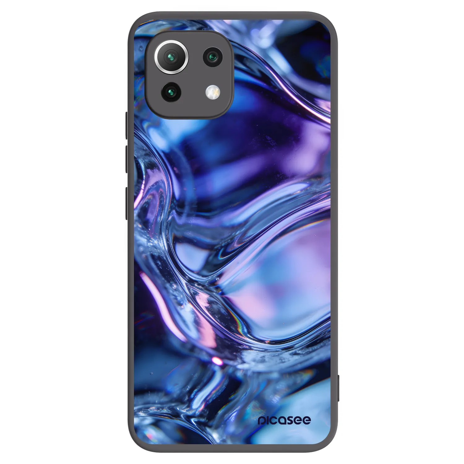 Picasee husă neagră din silicon pentru Xiaomi Mi 11 Lite - Iris liquid