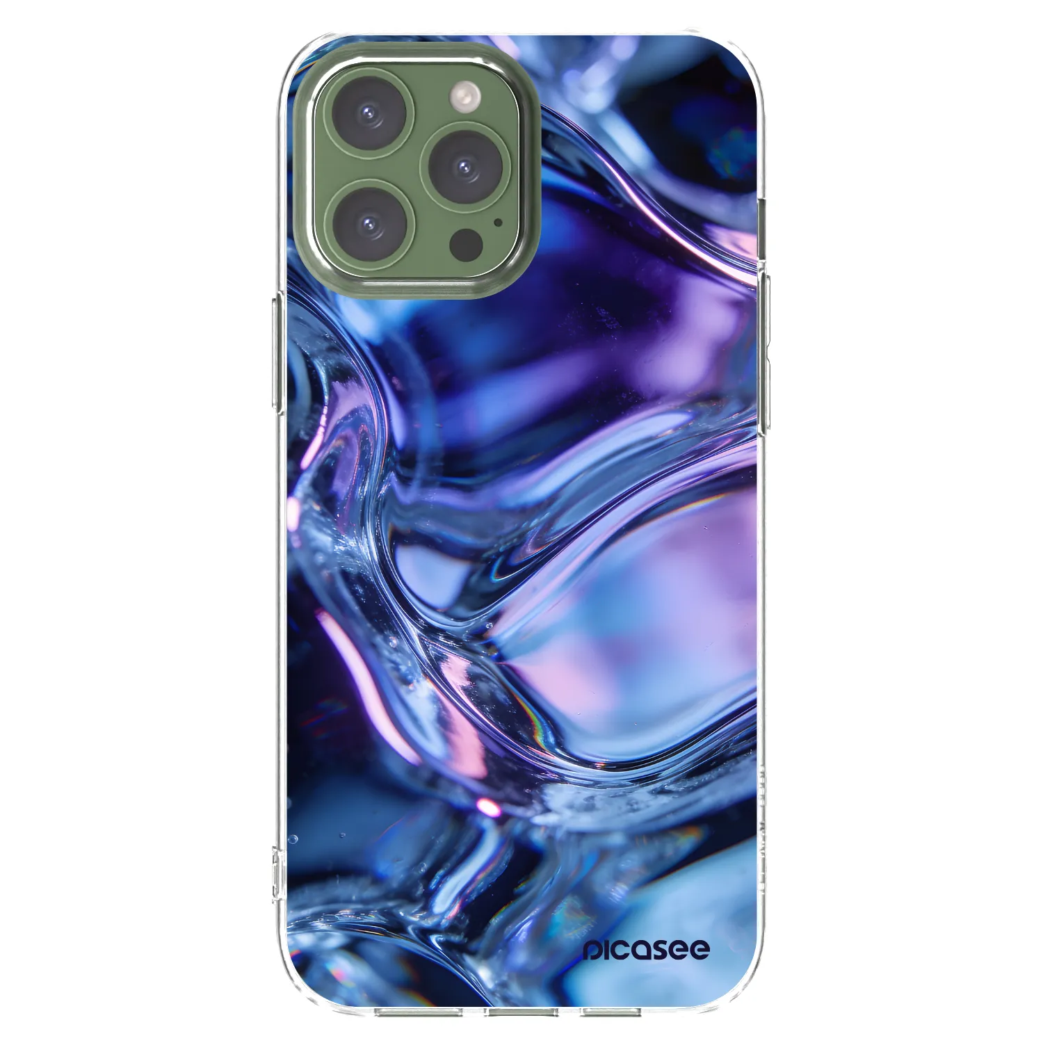 Picasee husă transparentă din silicon pentru Apple iPhone 13 Pro Max - Iris liquid