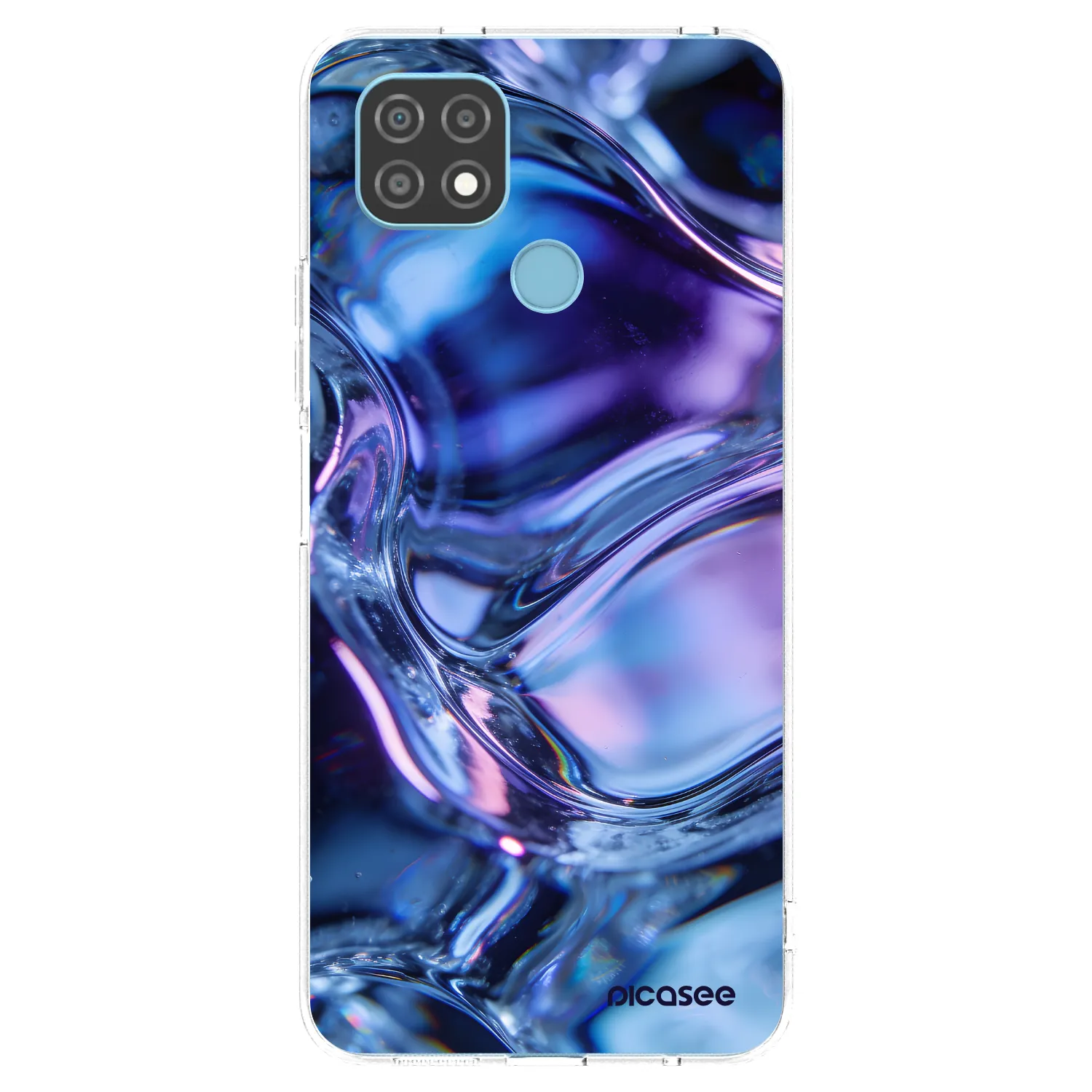 Picasee husă transparentă din silicon pentru Realme C21 - Iris liquid