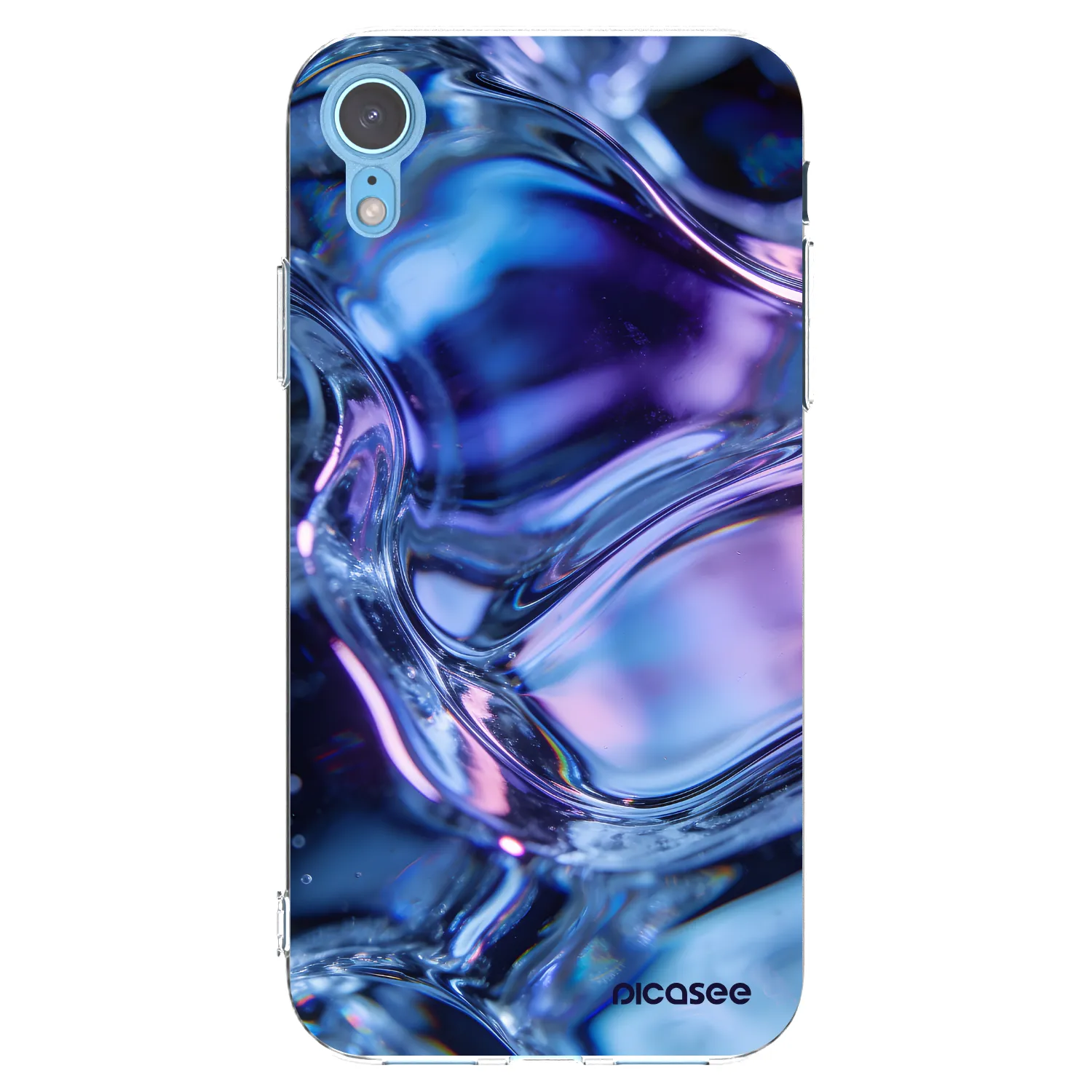 Picasee husă transparentă din silicon pentru Apple iPhone XR - Iris liquid