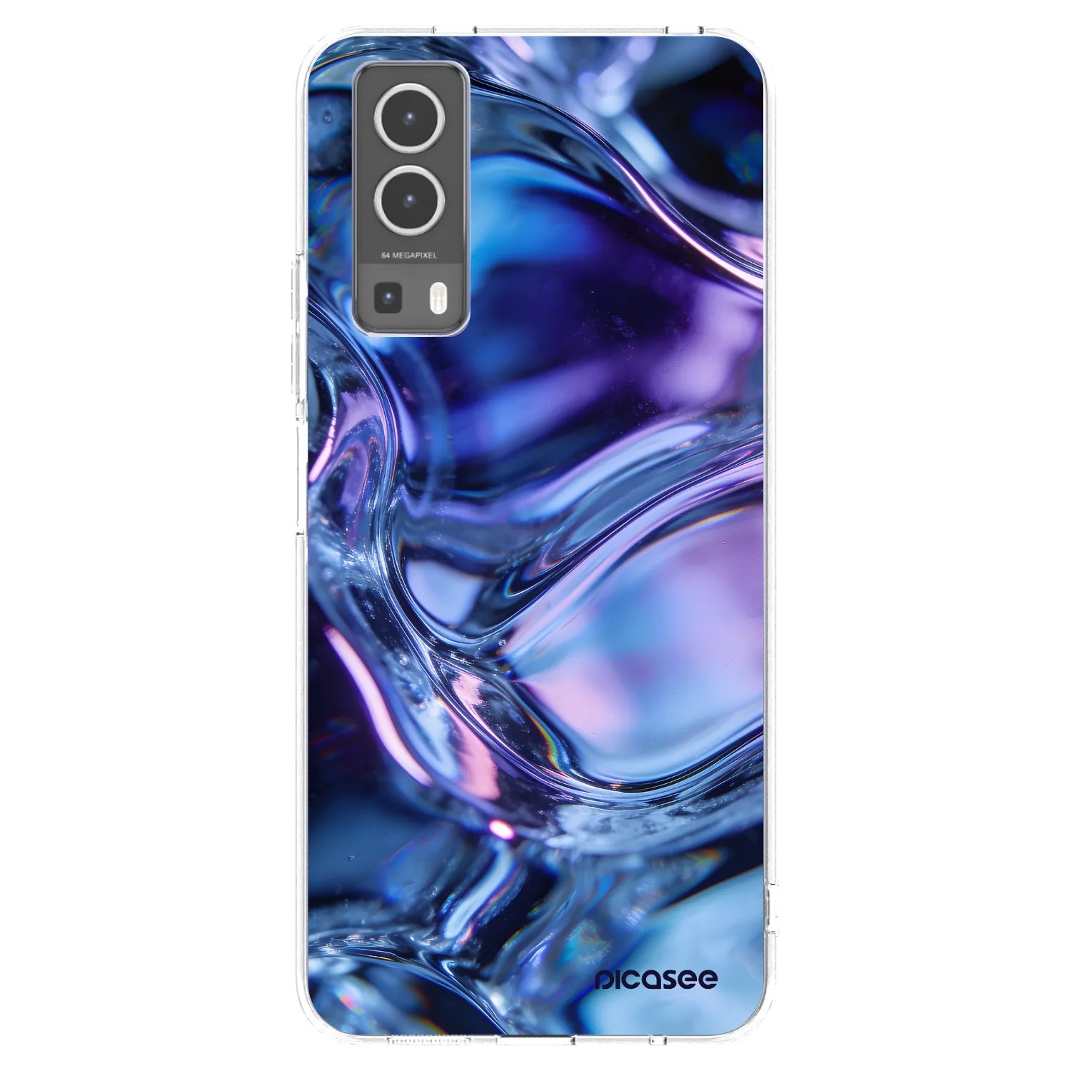 Picasee husă transparentă din silicon pentru Vivo Y72 5G - Iris liquid