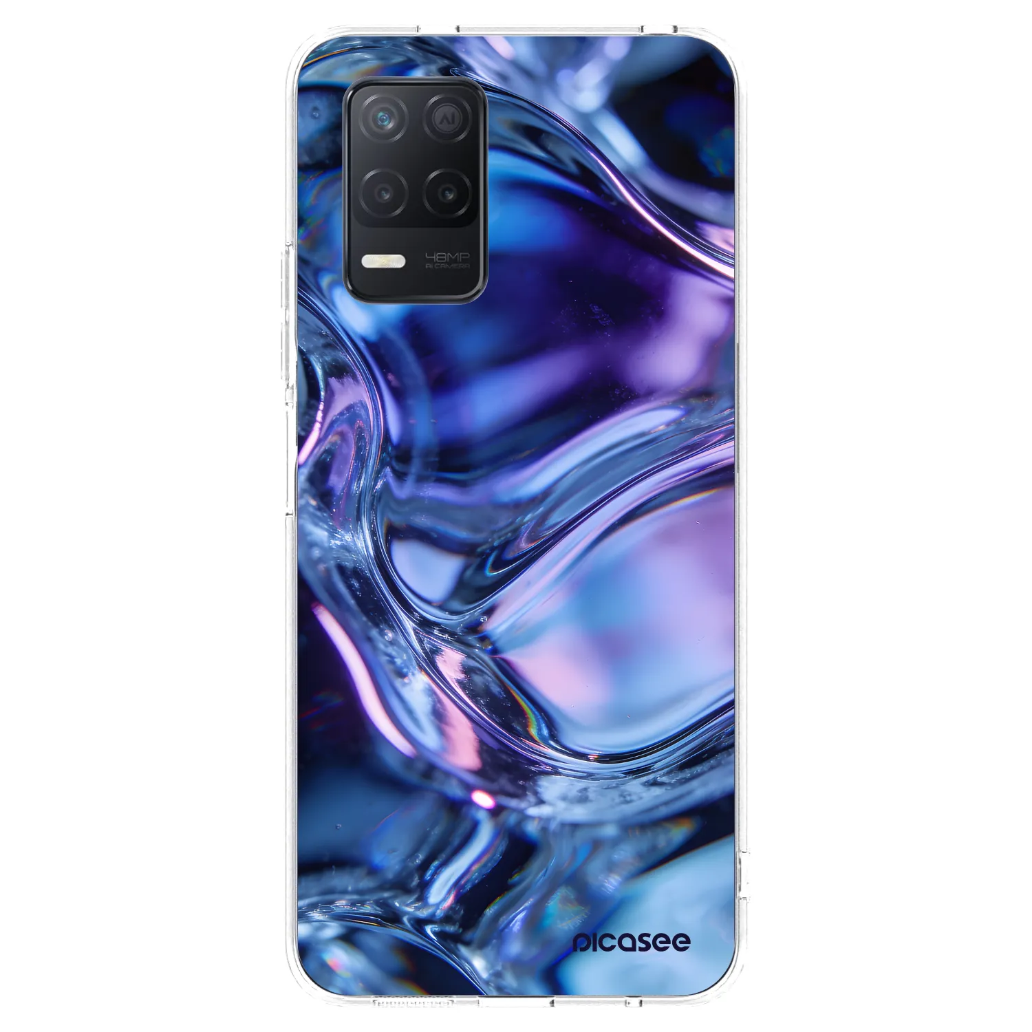 Picasee husă transparentă din silicon pentru Realme 8 5G - Iris liquid
