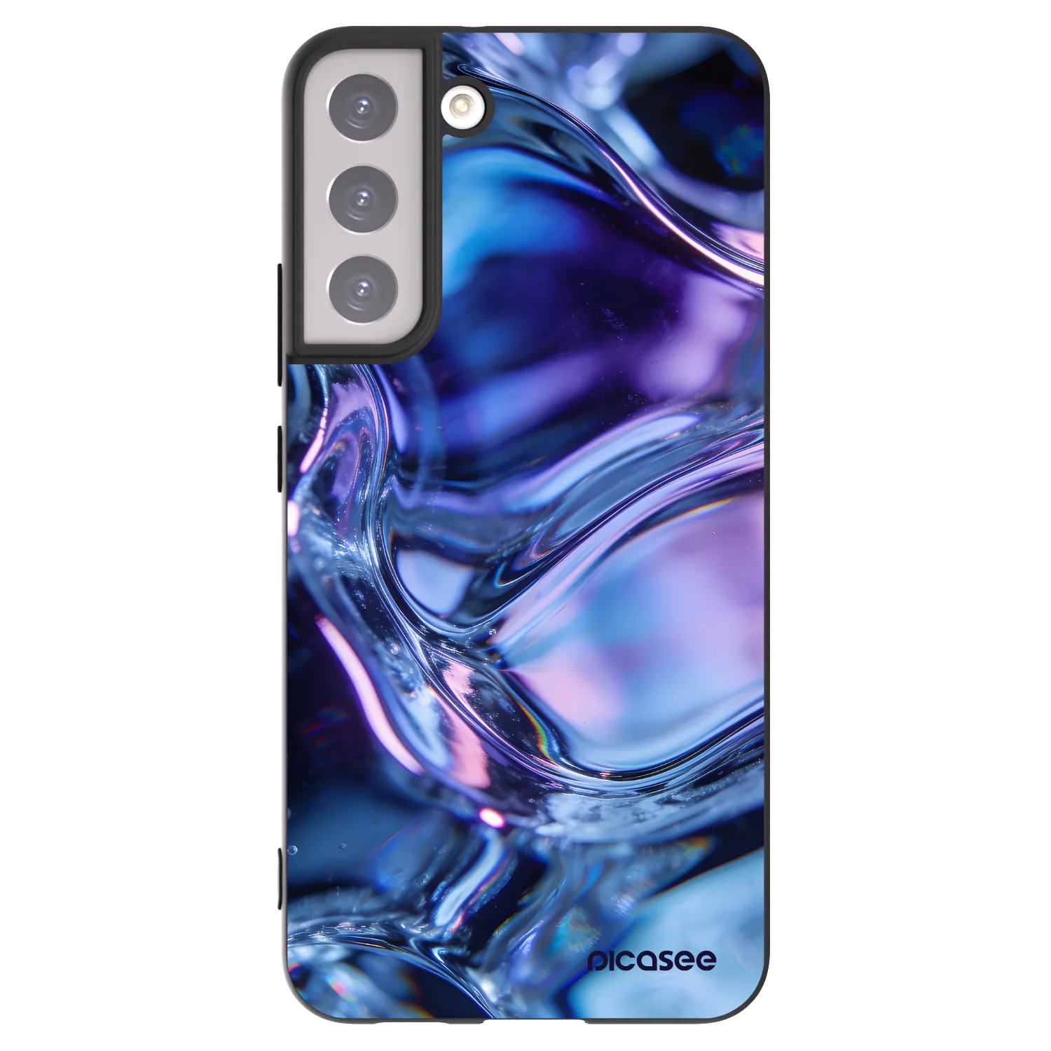 Picasee husă neagră din silicon pentru Samsung Galaxy S22+ 5G - Iris liquid