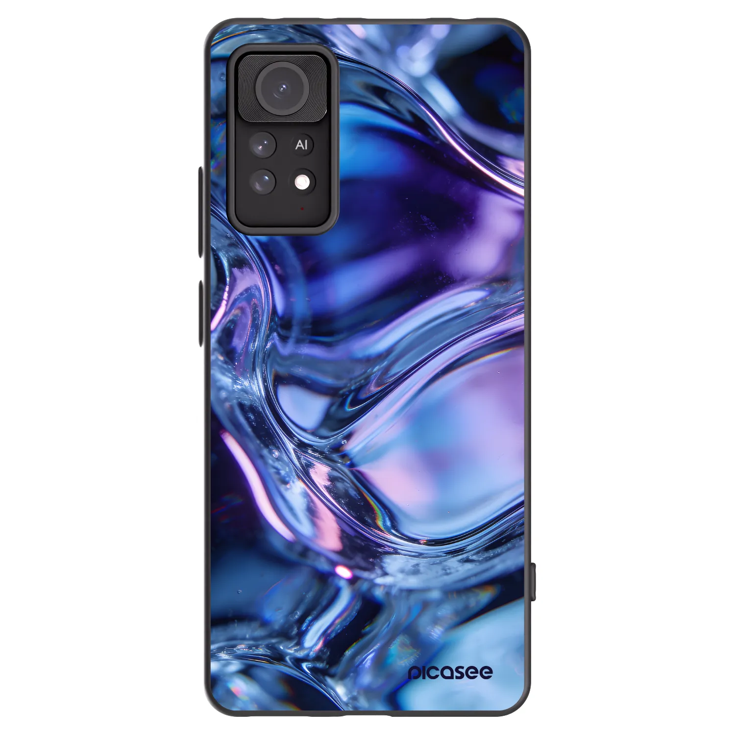 Picasee husă neagră din silicon pentru Xiaomi Redmi Note 11 Pro 5G - Iris liquid
