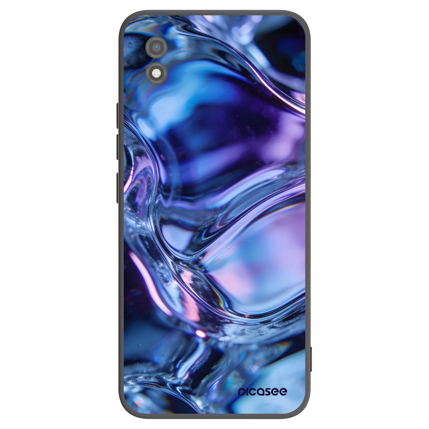 Picasee husă neagră din silicon pentru Realme C11 (2021) - Iris liquid