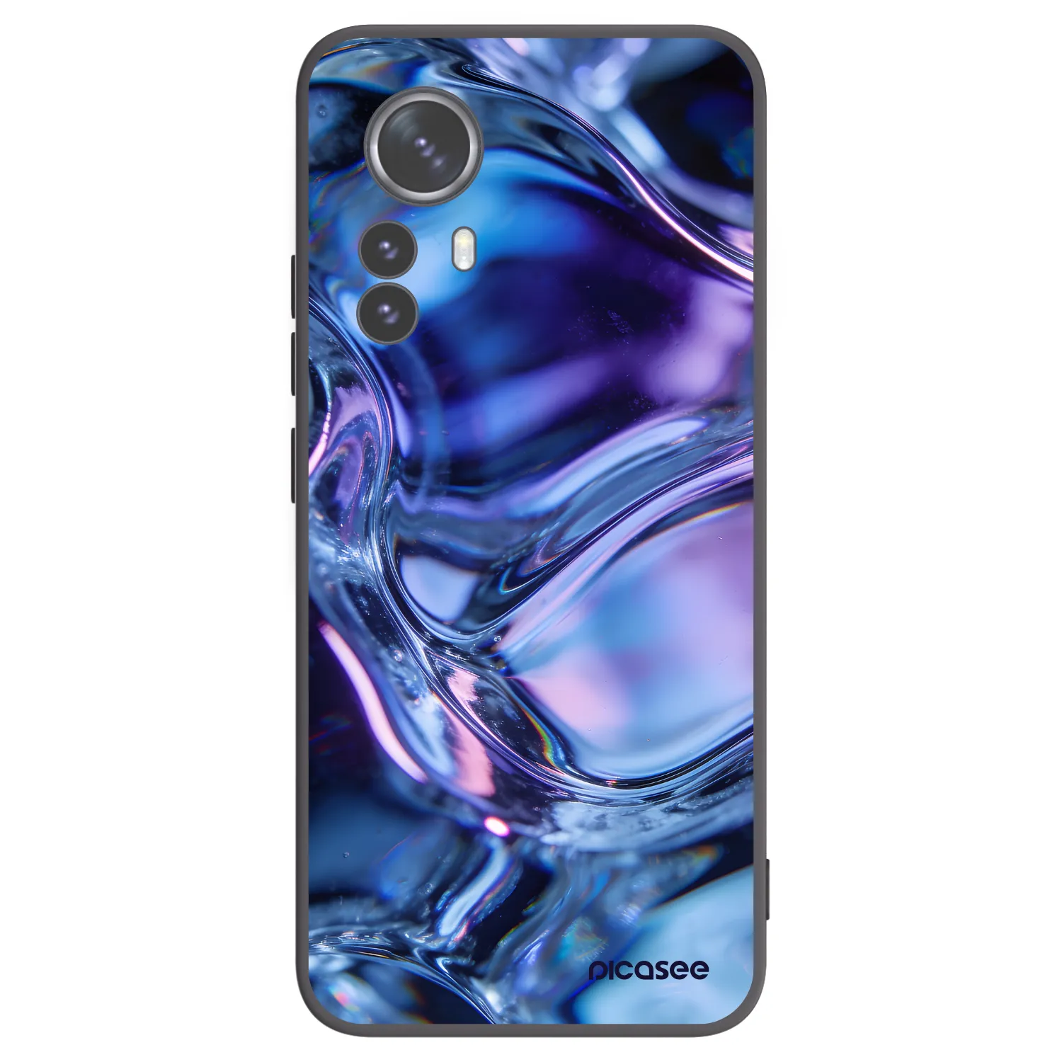 Picasee husă neagră din silicon pentru Xiaomi 12 Pro - Iris liquid