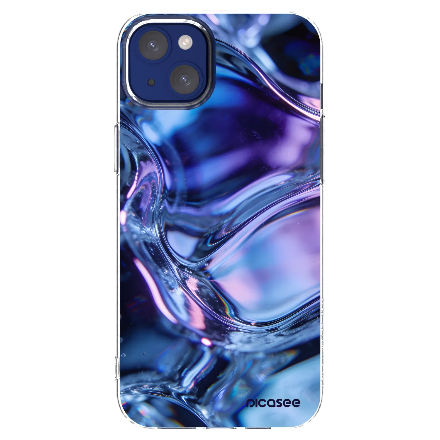 Picasee husă transparentă din silicon pentru Apple iPhone 14 Plus - Iris liquid