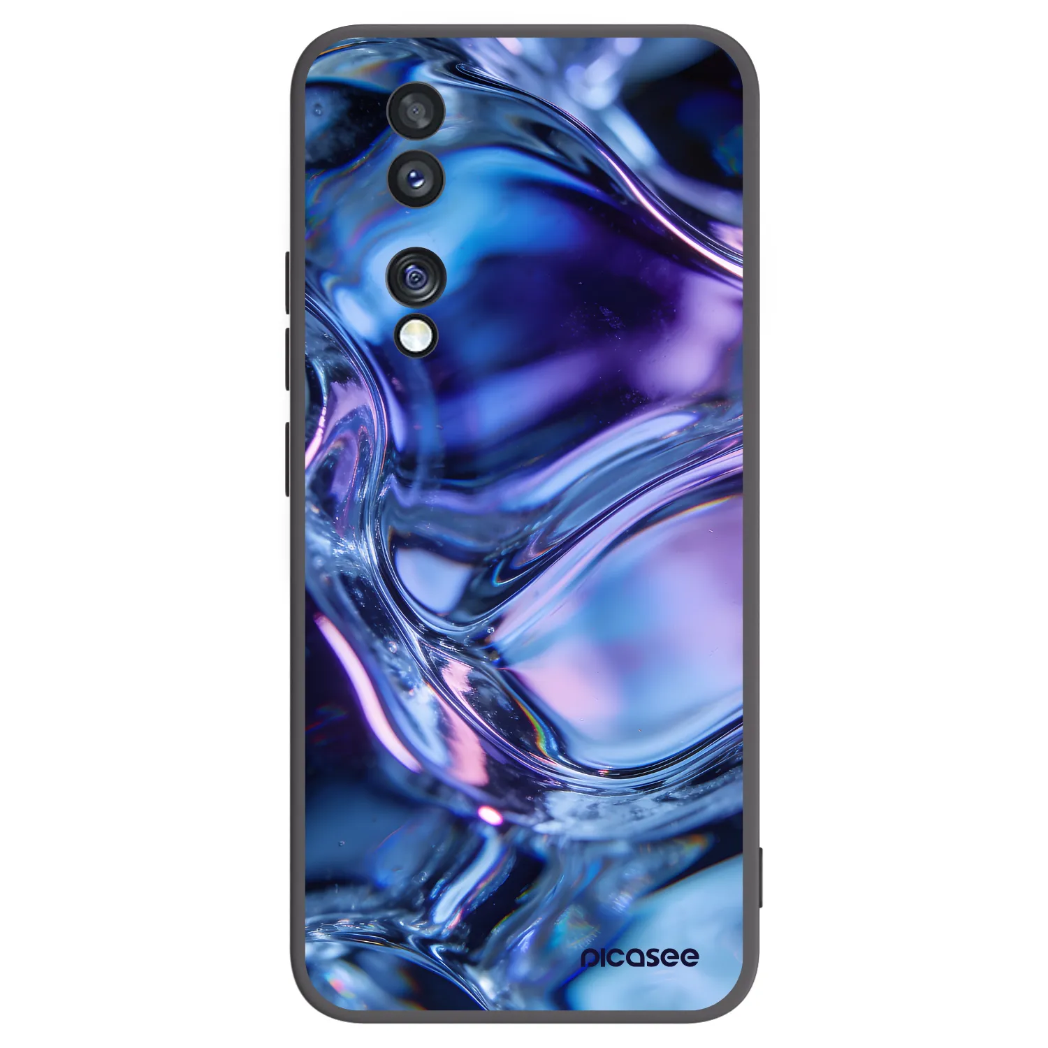 Picasee husă neagră din silicon pentru Honor 70 - Iris liquid