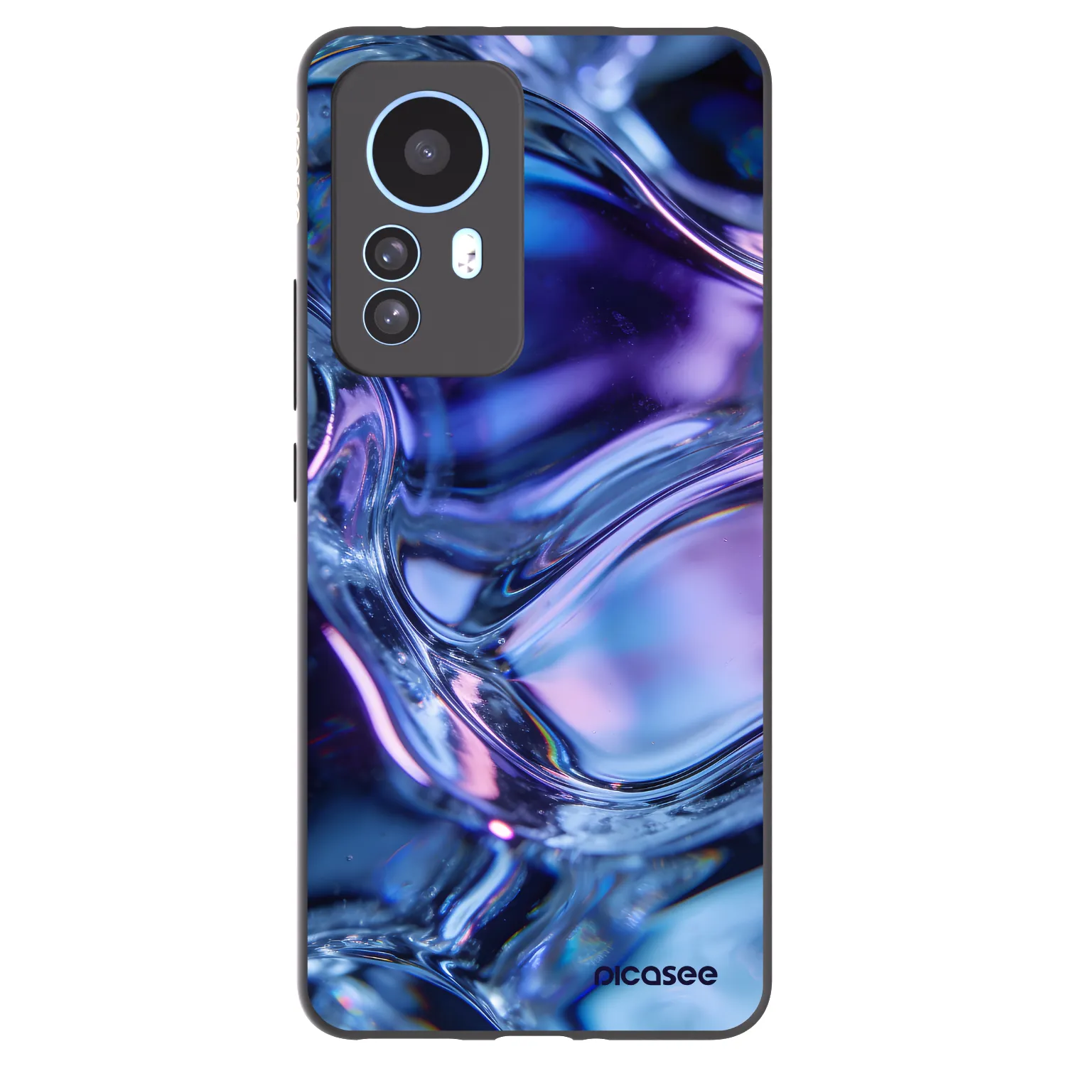 Picasee husă neagră din silicon pentru Xiaomi 12T Pro - Iris liquid