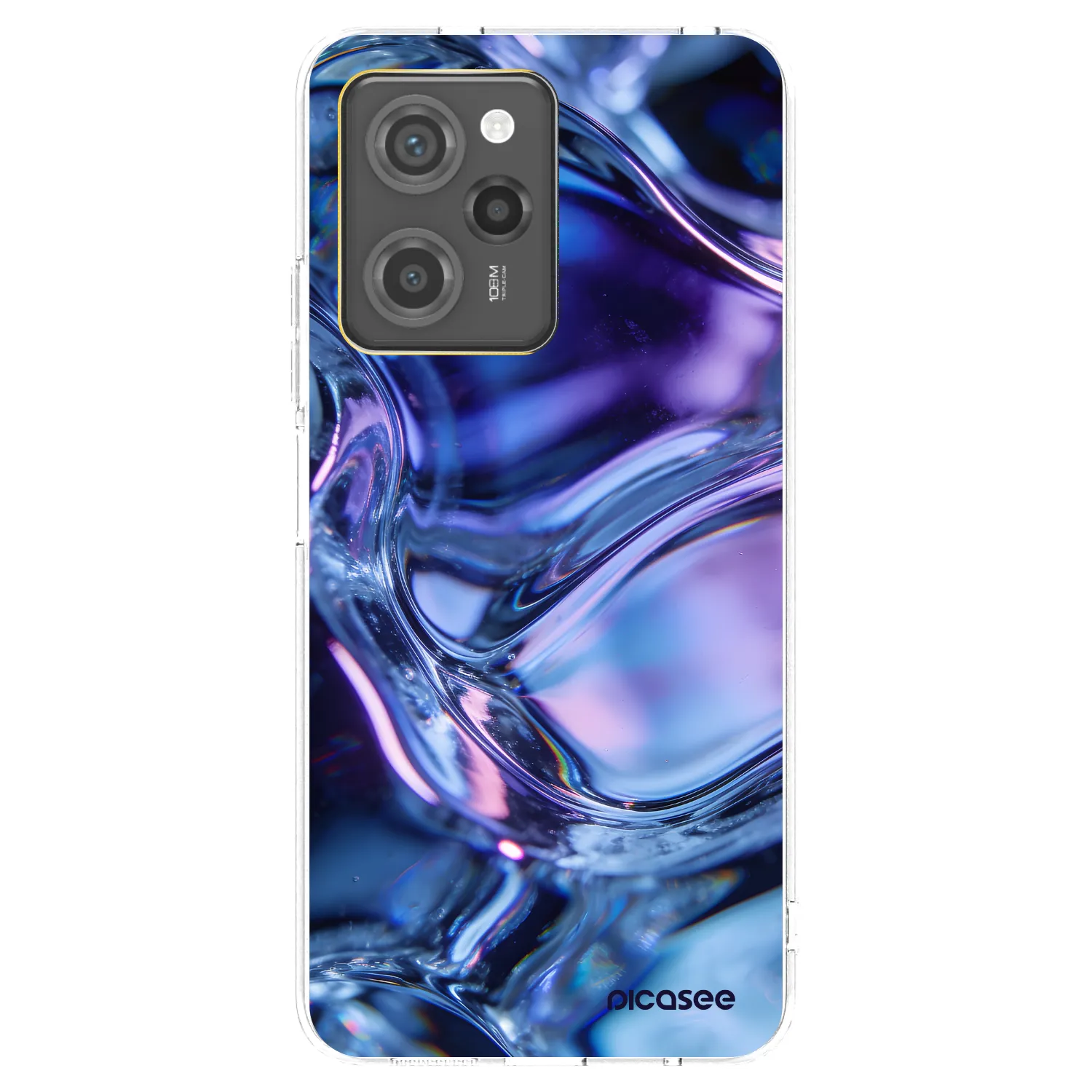 Picasee husă neagră din silicon pentru Xiaomi Poco X5 Pro - Iris liquid