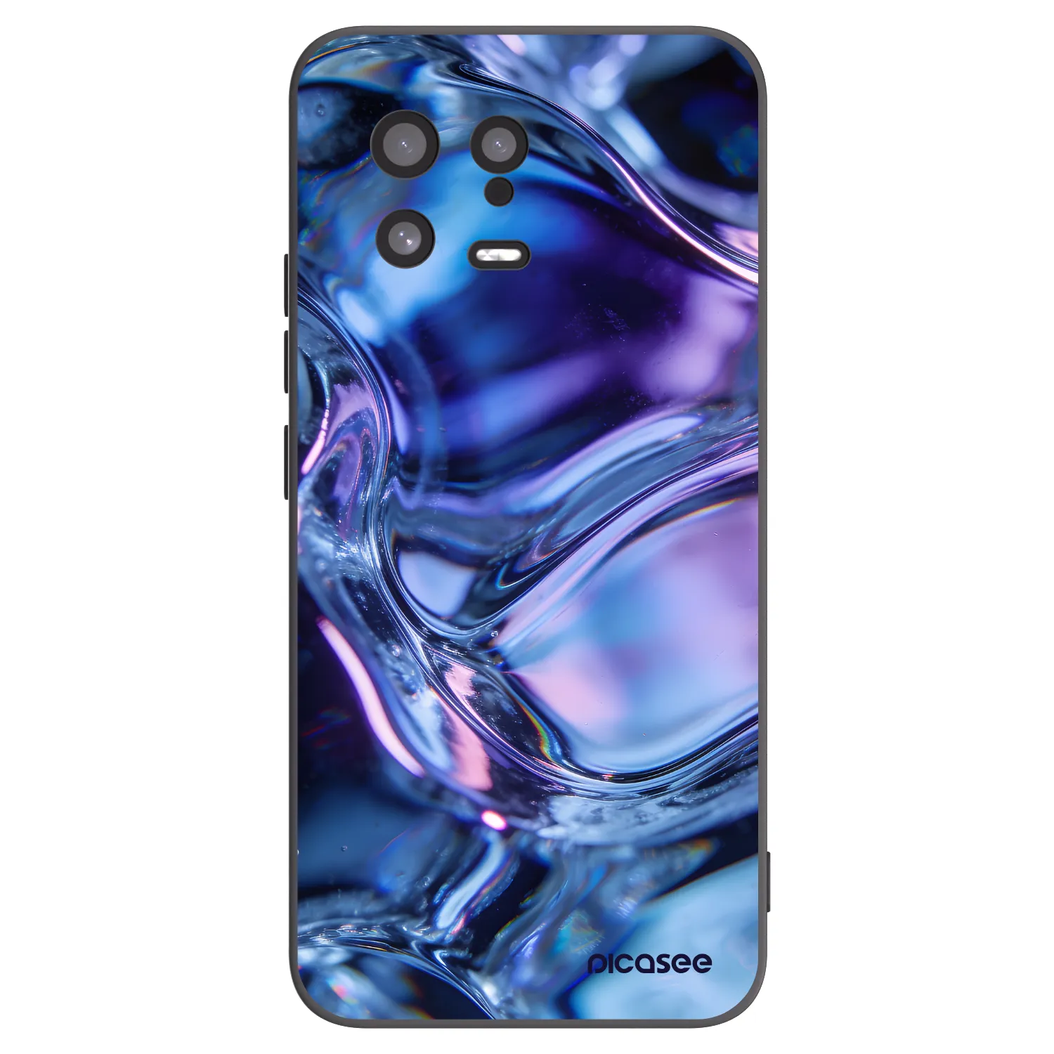 Picasee husă neagră din silicon pentru Xiaomi 13 - Iris liquid