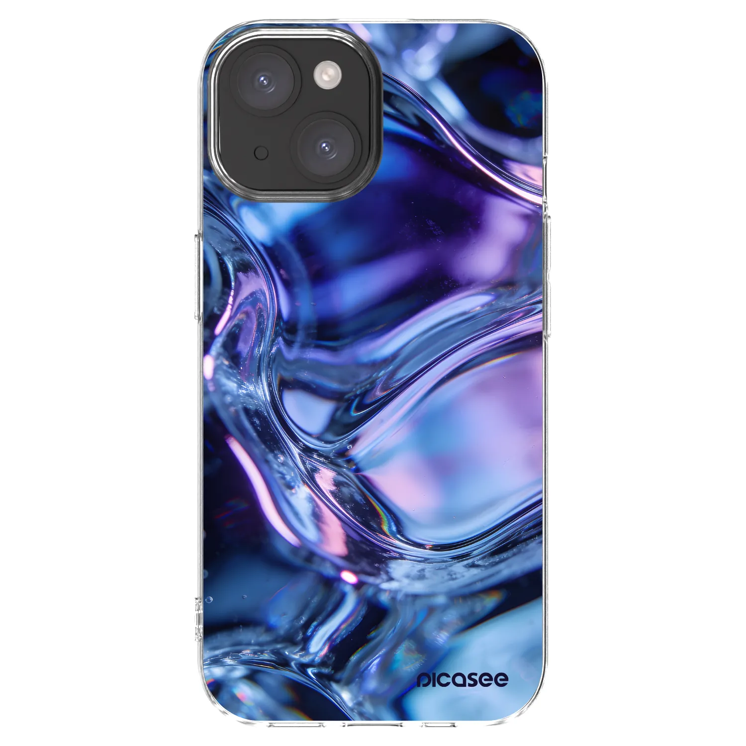 Picasee husă transparentă din silicon pentru Apple iPhone 15 - Iris liquid