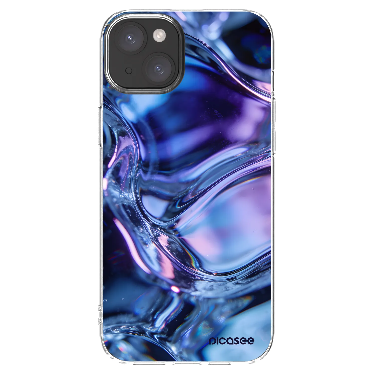 Picasee husă transparentă din silicon pentru Apple iPhone 15 Plus - Iris liquid