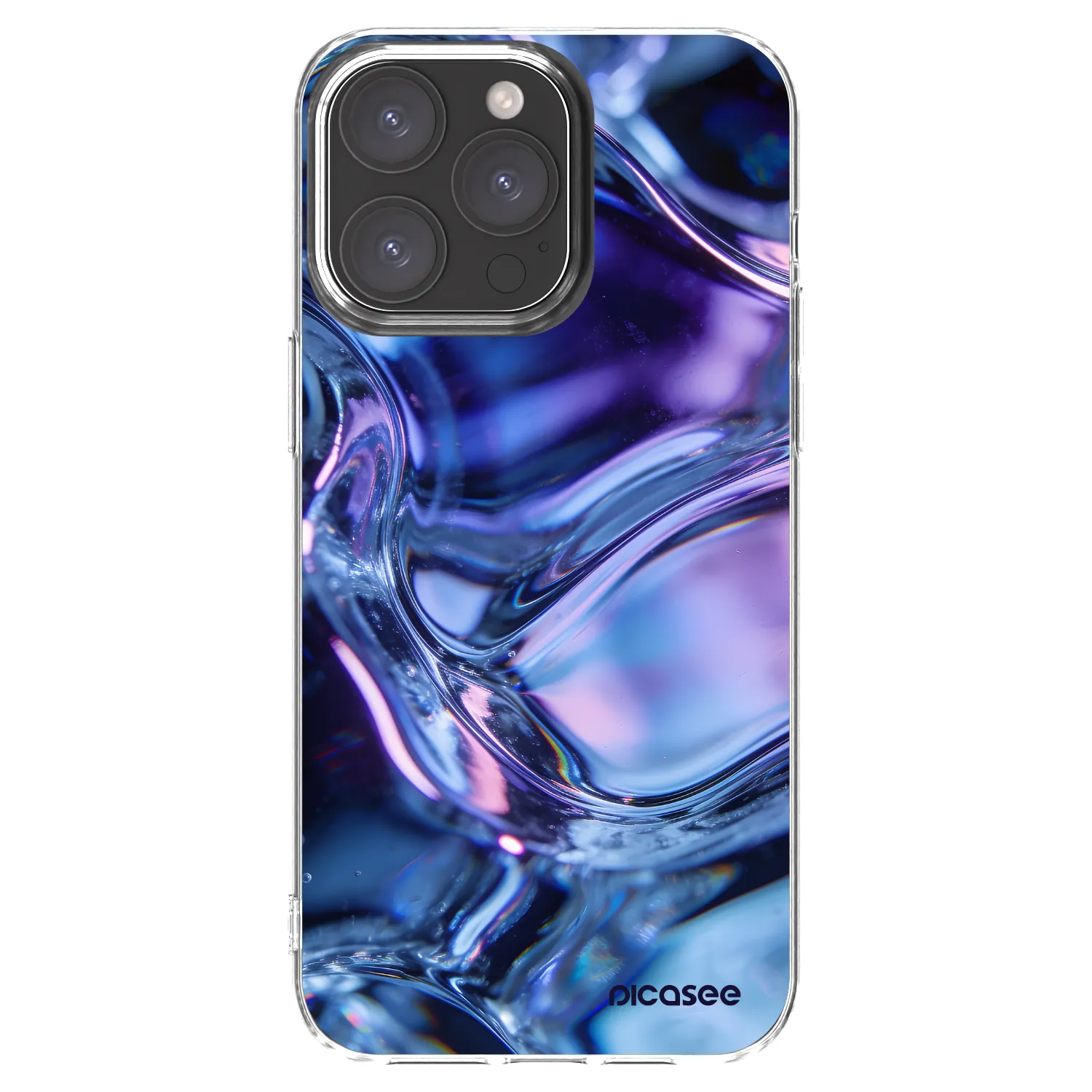 Picasee husă transparentă din silicon pentru Apple iPhone 15 Pro Max - Iris liquid