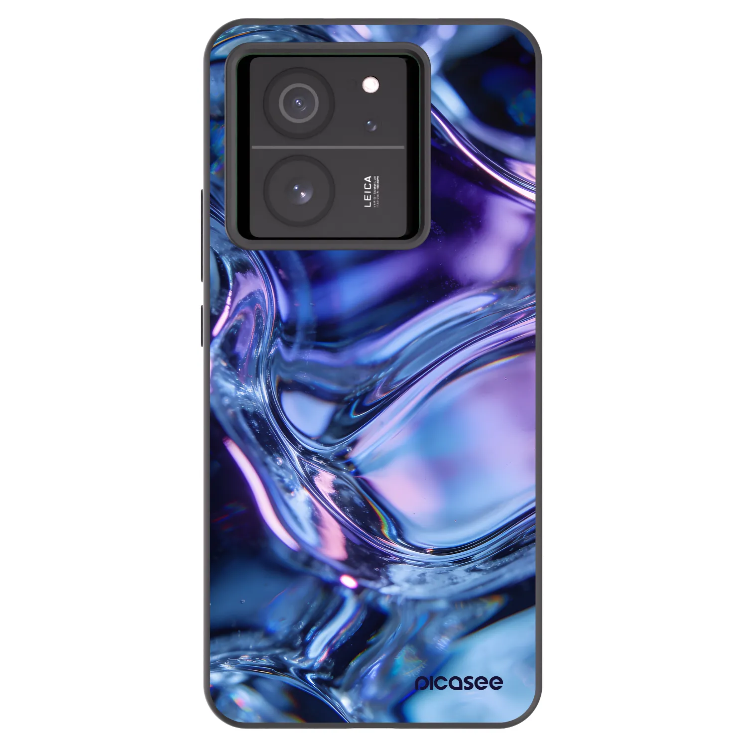 Picasee husă neagră din silicon pentru Xiaomi 13T - Iris liquid