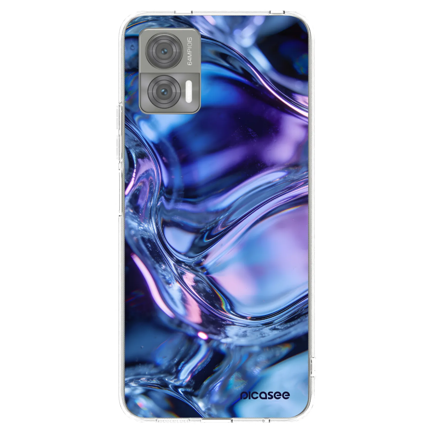 Picasee husă transparentă din silicon pentru Motorola Edge 30 Neo - Iris liquid