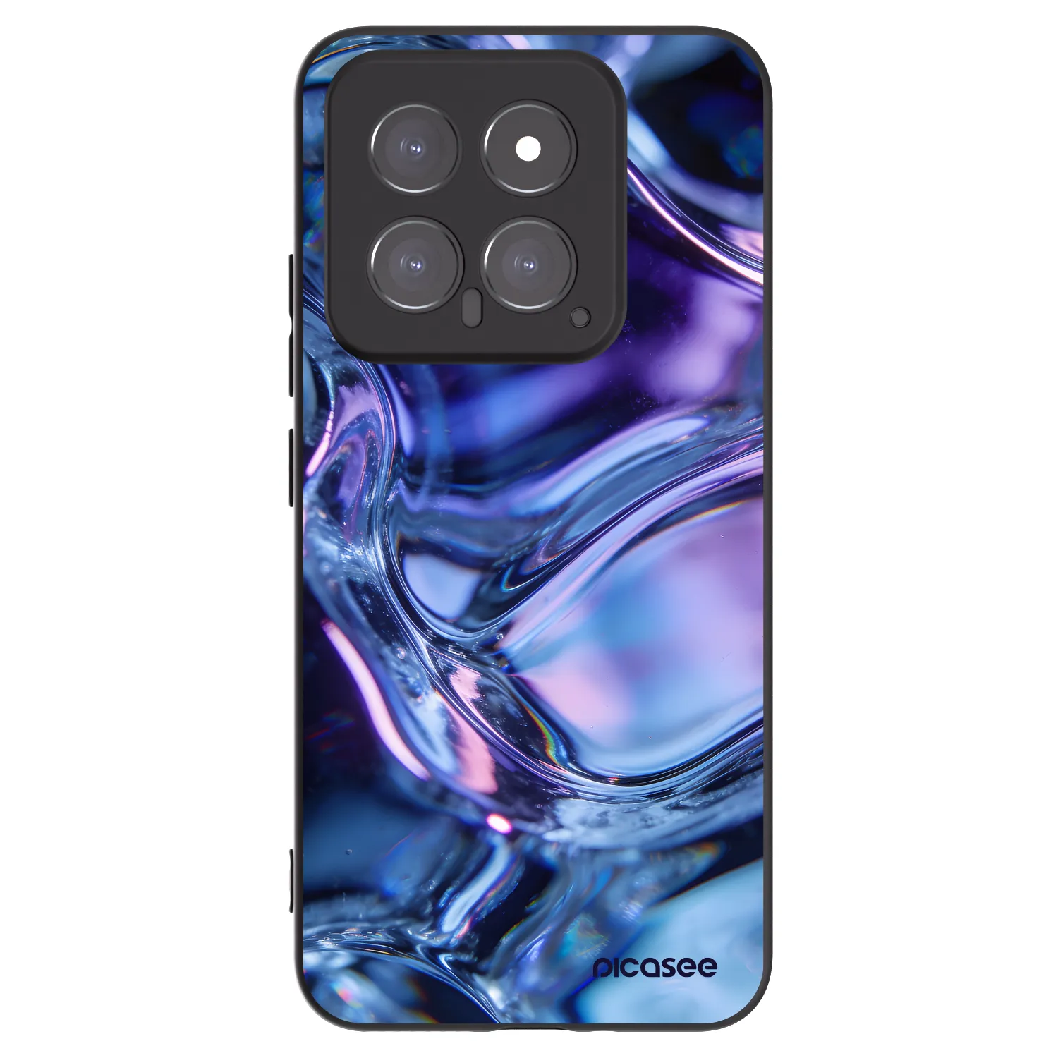 Picasee husă neagră din silicon pentru Xiaomi 14 - Iris liquid