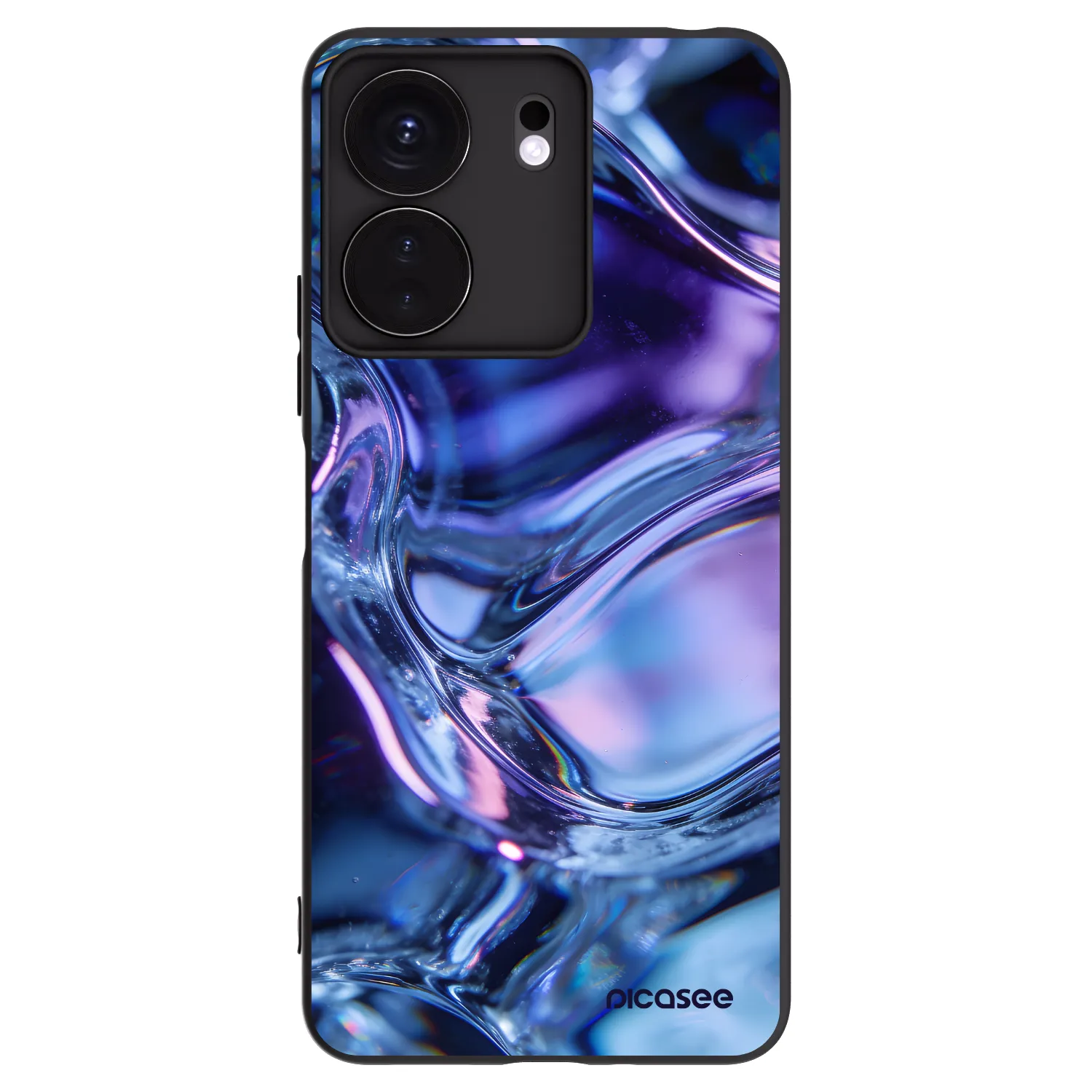 Picasee husă neagră din silicon pentru Xiaomi Redmi 13C 4G - Iris liquid