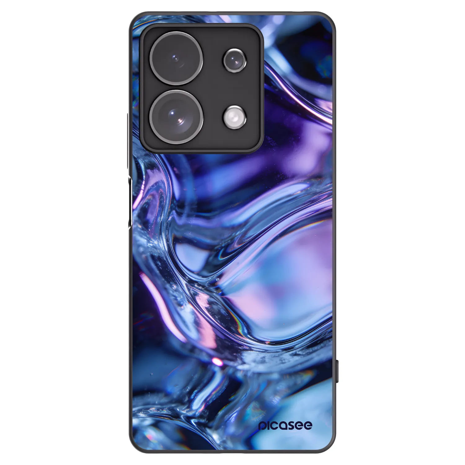 Picasee husă neagră din silicon pentru Xiaomi Redmi Note 13 Pro 4G - Iris liquid