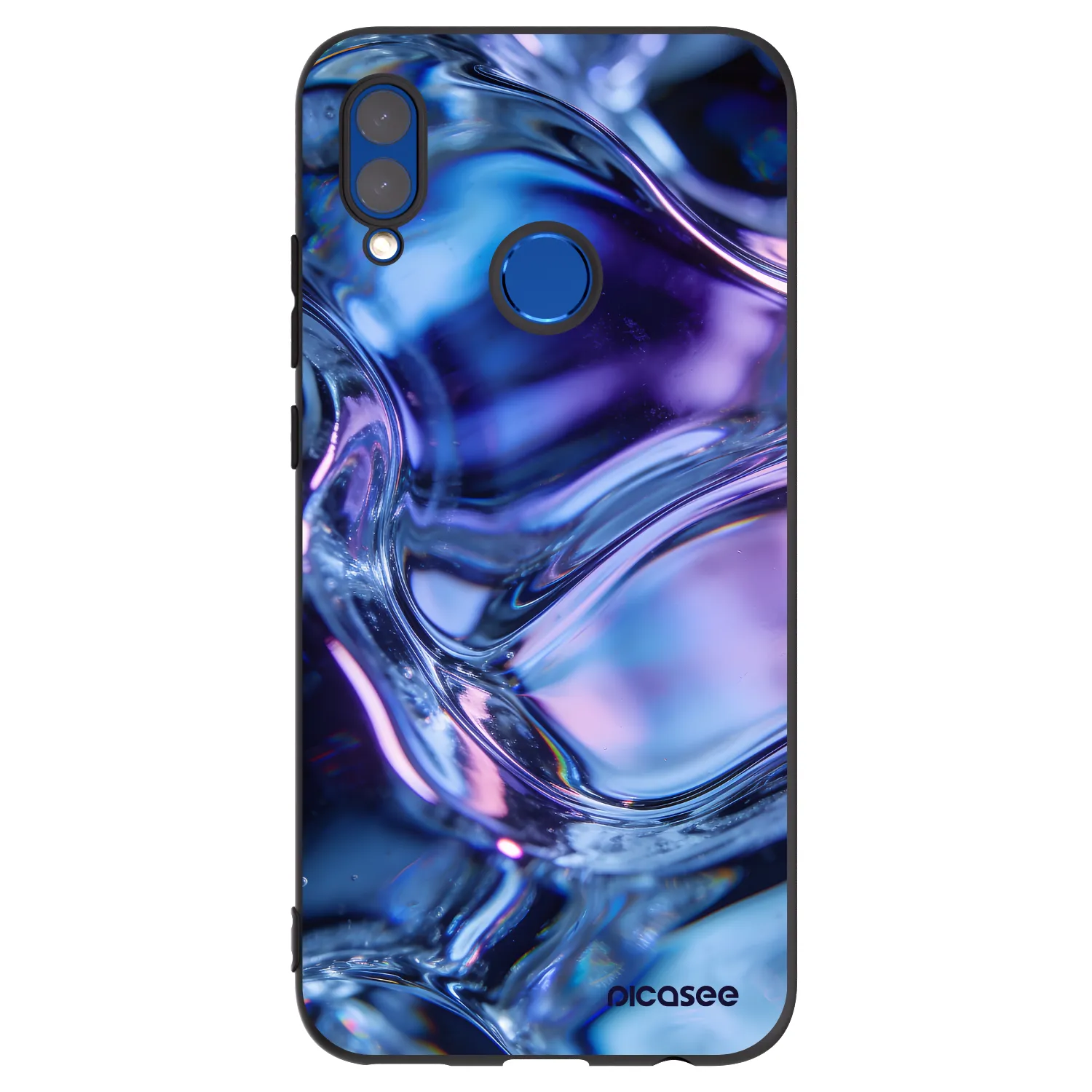 Picasee husă neagră din silicon pentru Honor 10 Lite - Iris liquid