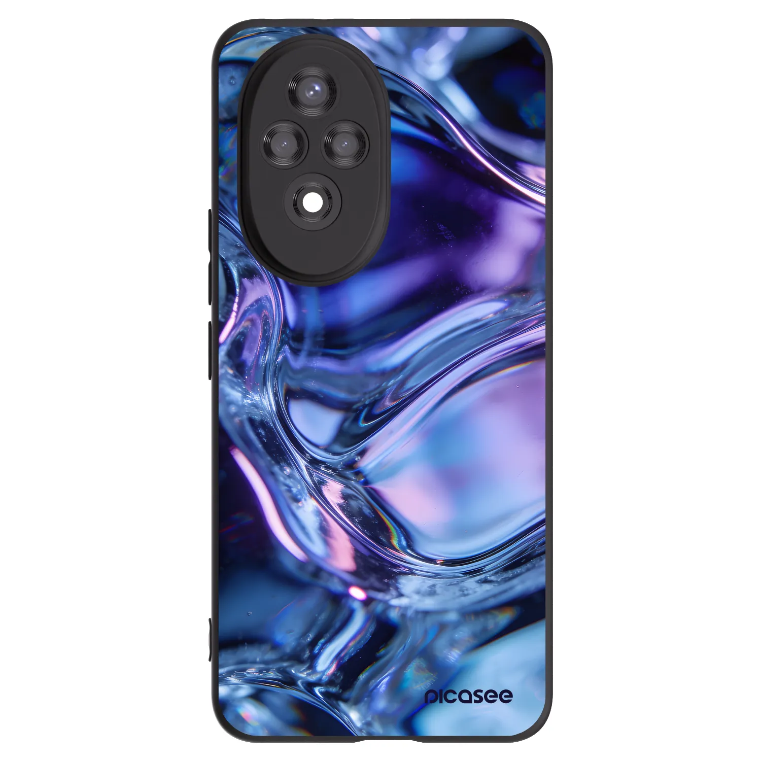 Picasee husă neagră din silicon pentru Honor 200 5G - Iris liquid