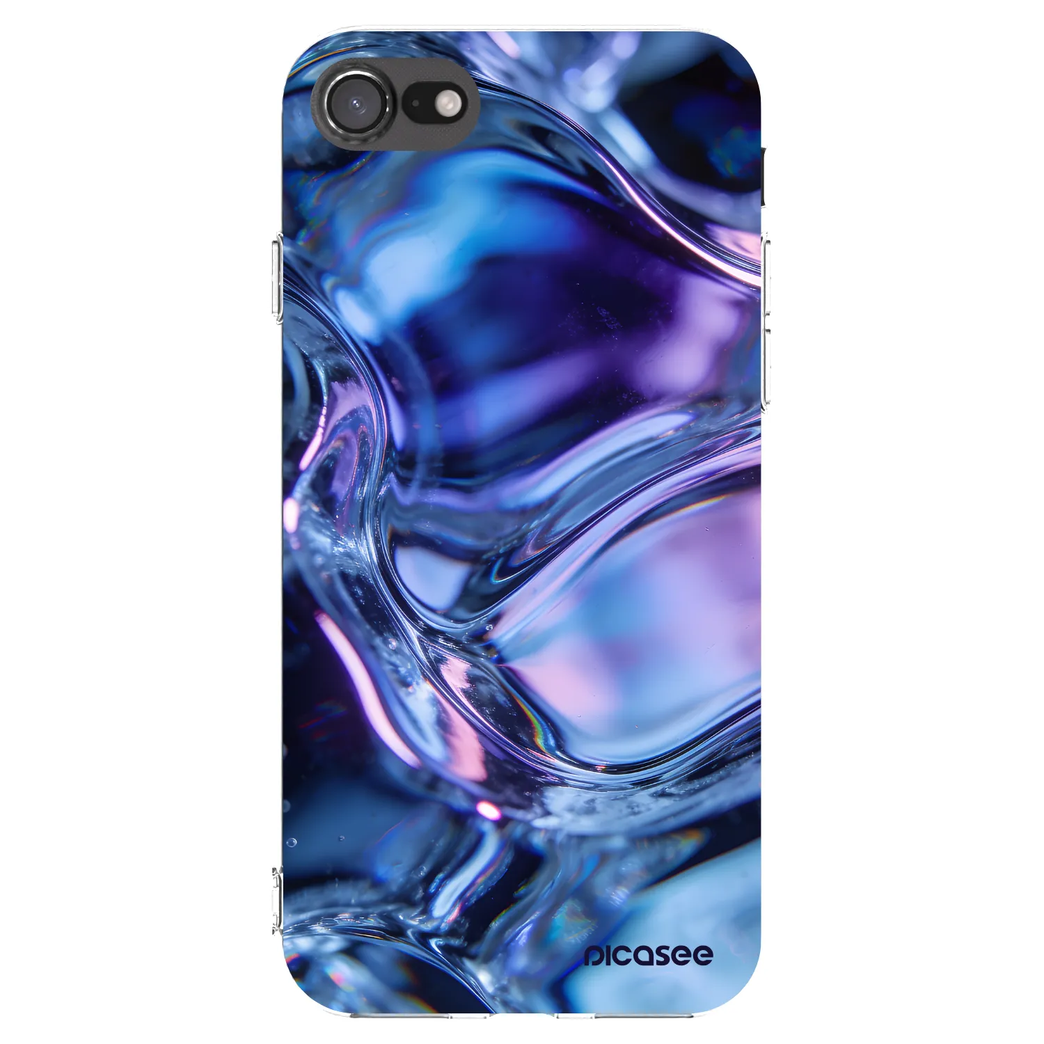 Picasee husă transparentă din silicon pentru Apple iPhone 7 - Iris liquid