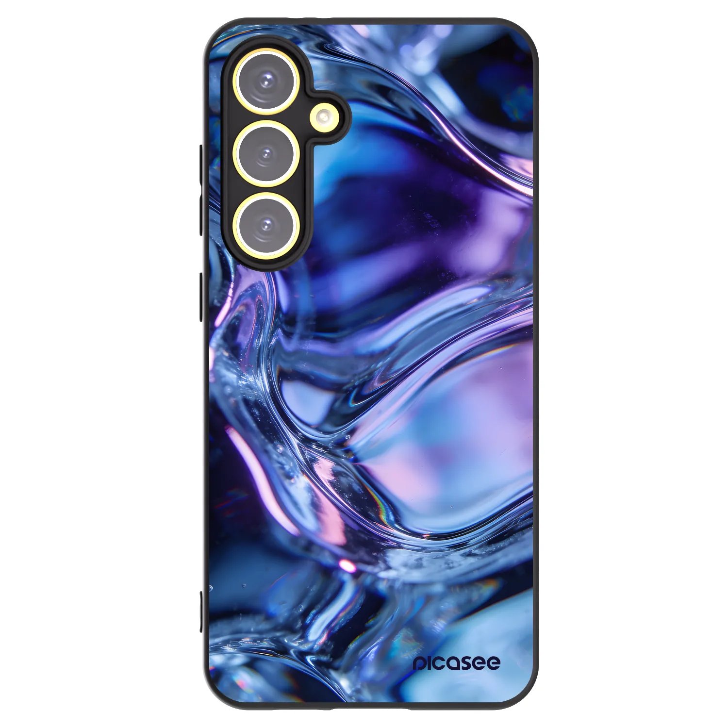 Picasee husă neagră din silicon pentru Samsung Galaxy S24 FE S721B - Iris liquid