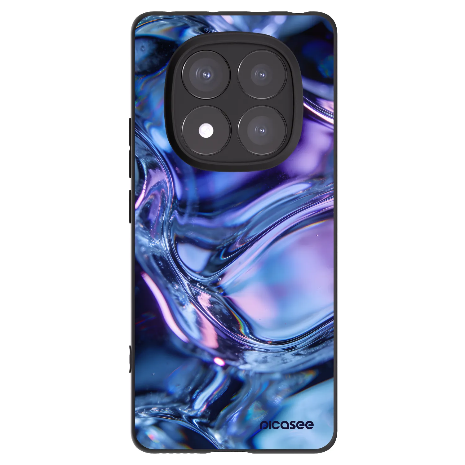 Picasee husă neagră din silicon pentru Xiaomi Redmi Note 14 Pro+ 5G - Iris liquid