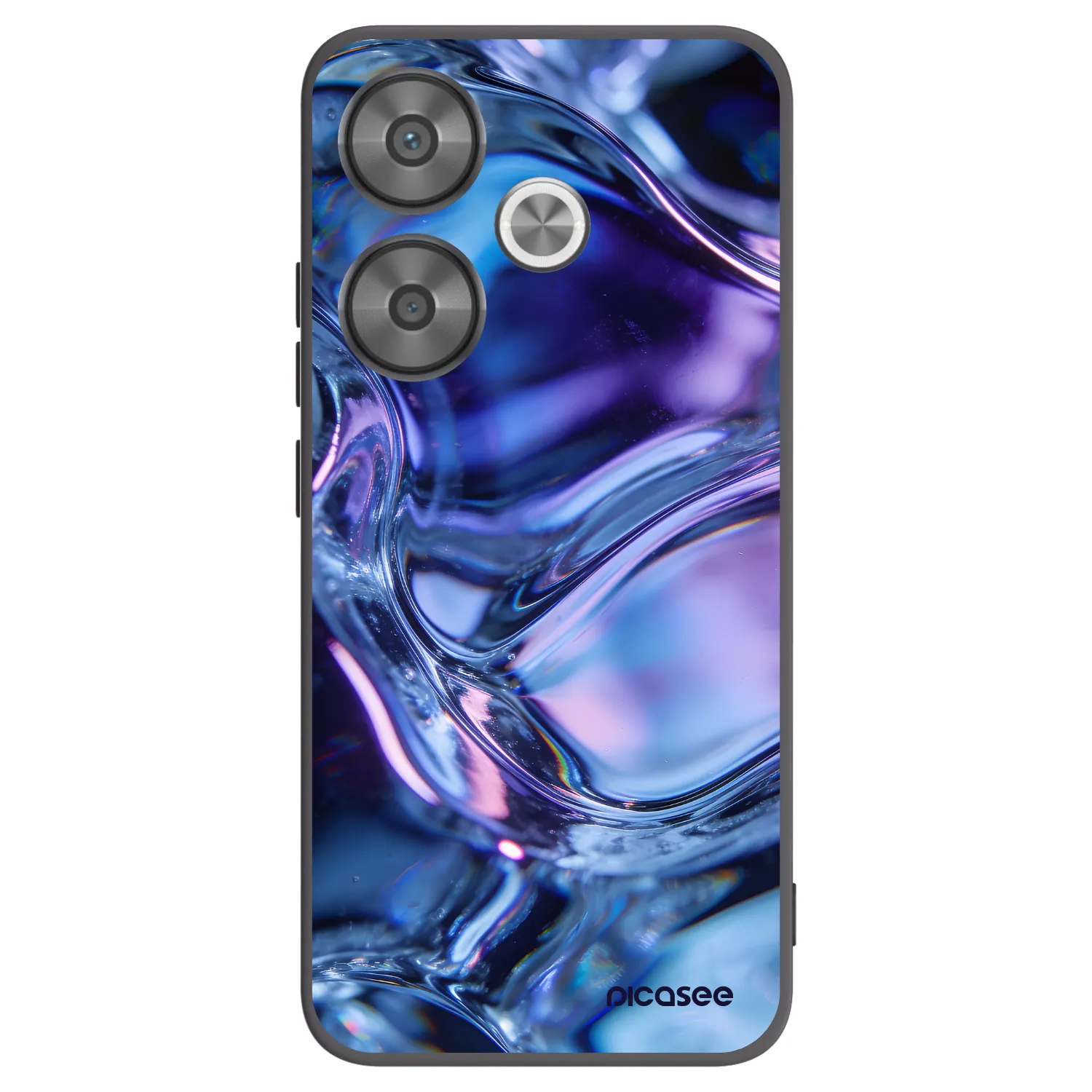 Picasee husă neagră din silicon pentru Xiaomi Poco F6 - Iris liquid