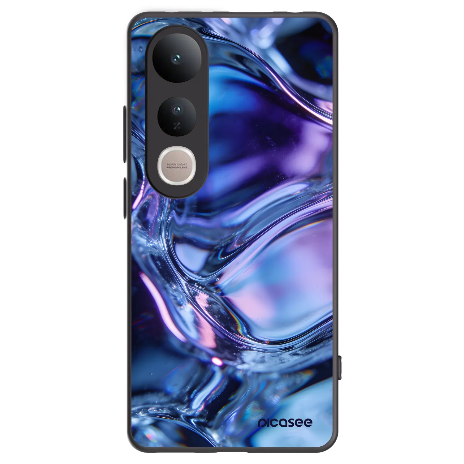 Picasee husă neagră din silicon pentru Vivo V50 Lite 5G - Iris liquid